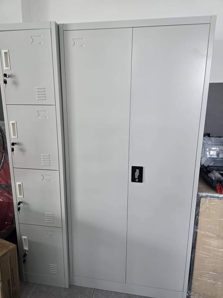 Full Height Swing Door Metal Book Shelf