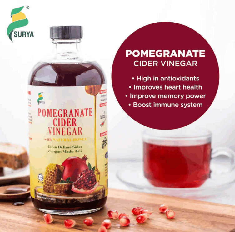 Surya Pomegranate Cider Vinegar (450ml)