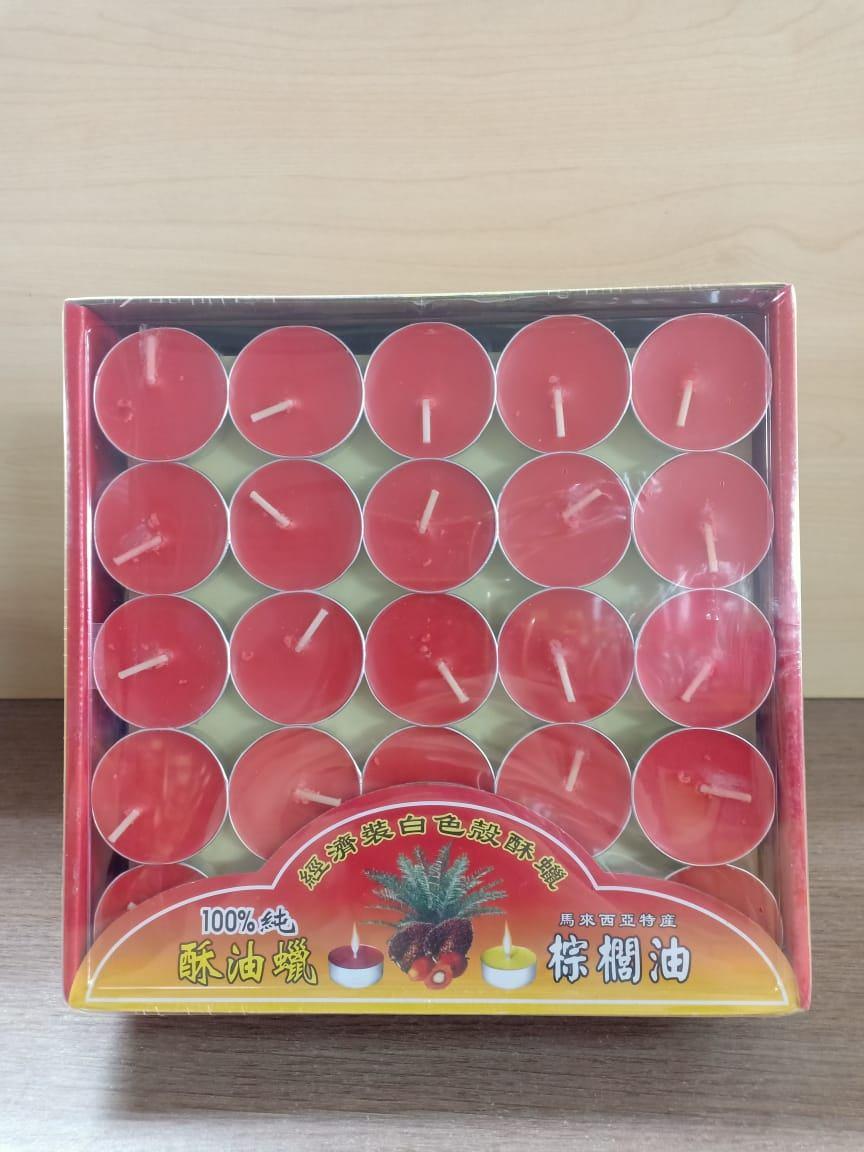3小时粒酥油蜡烛(红色)