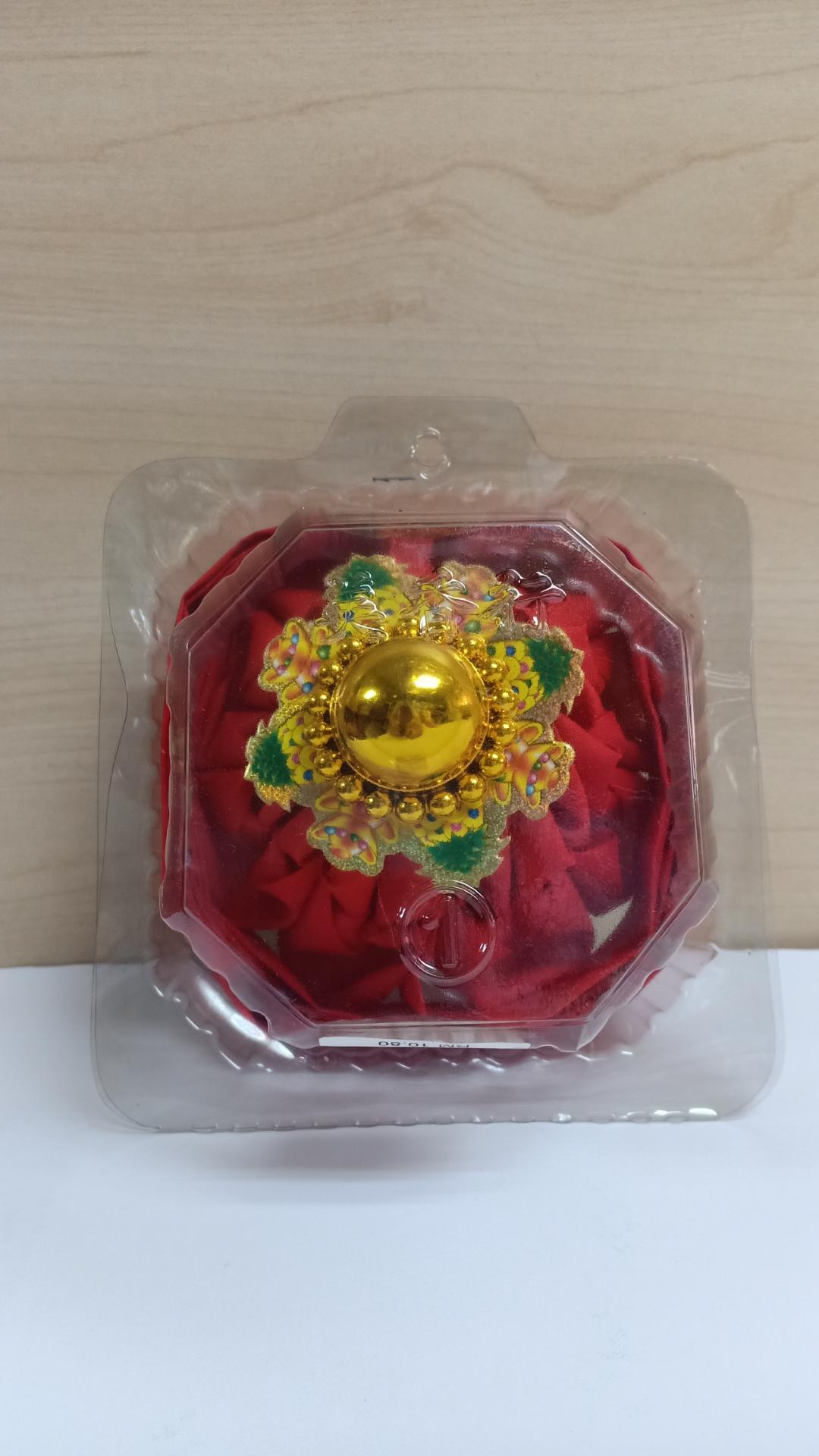 1号金朱招财红布球
