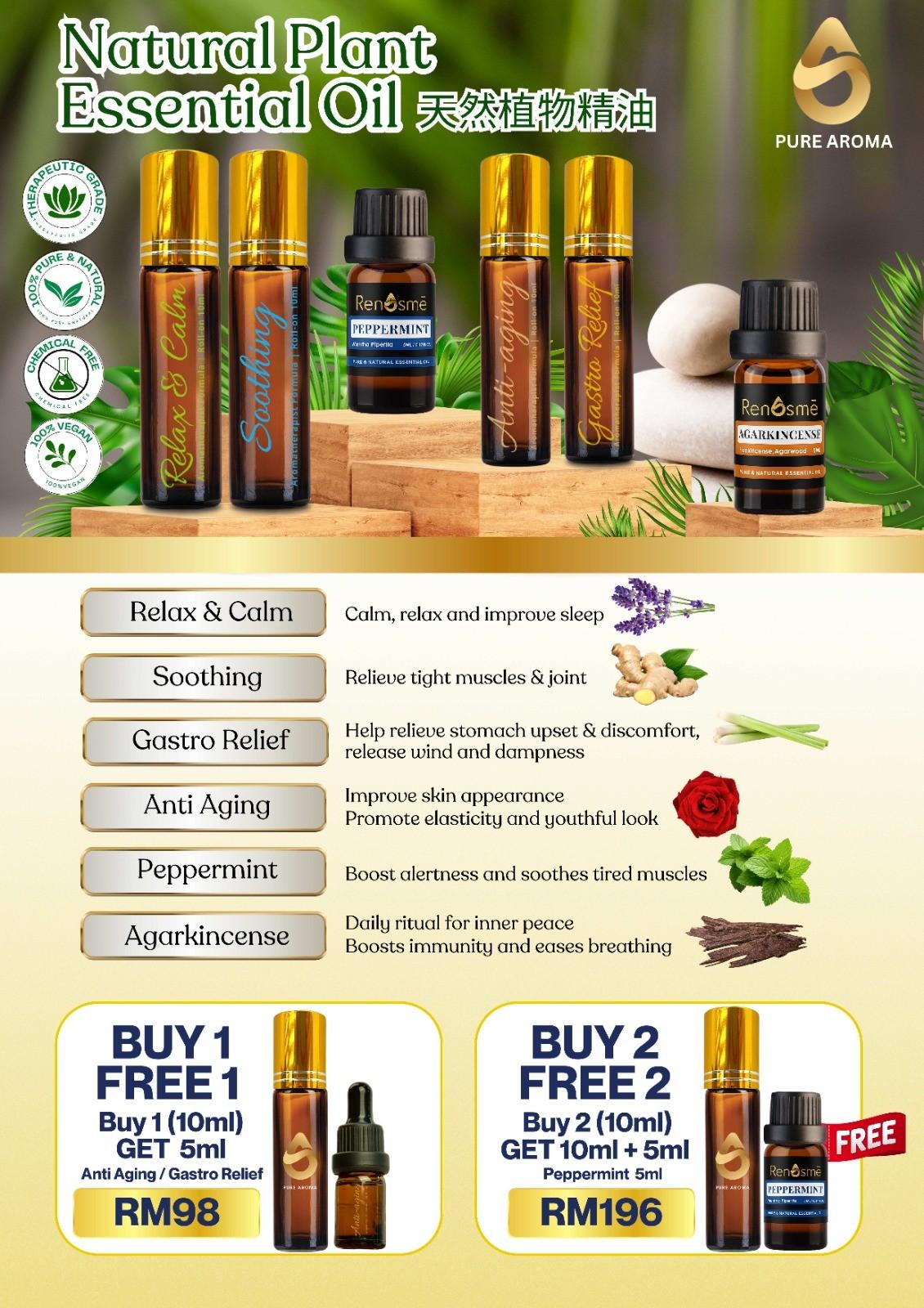 Gastro Relief , Relax Calm , Soothing ,10ml Buy 1 ( Free 1 5ml )