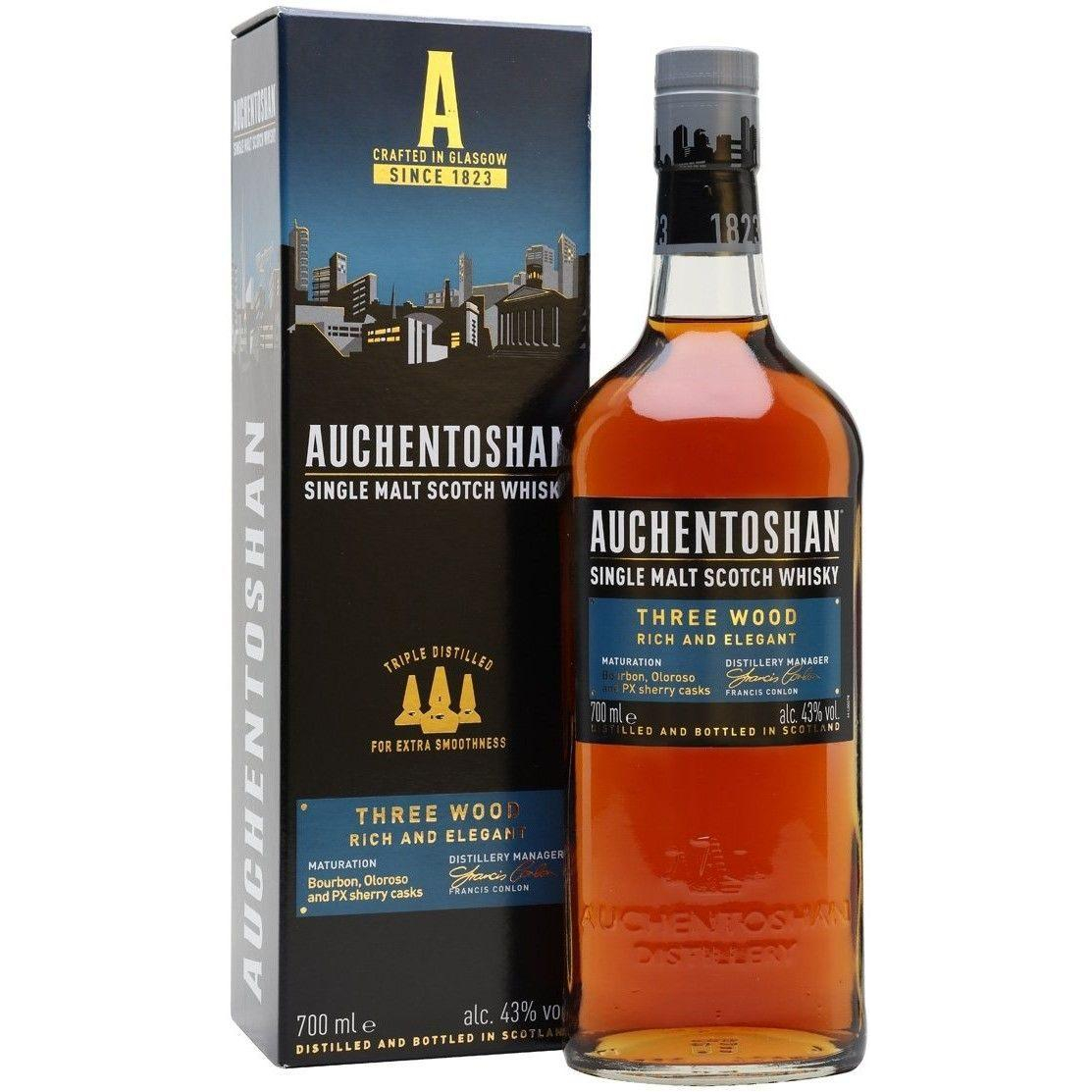 AUCHENTOSHAN THREE WOOD 70CL