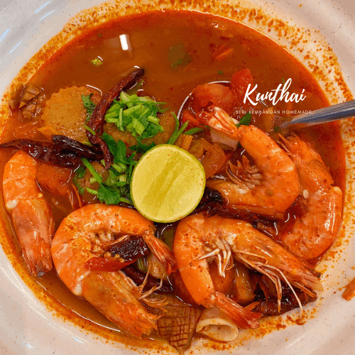 S001 Thai Red Tomyam Seafood Soup ต้มยำซีฟู้ดน้ำข้น