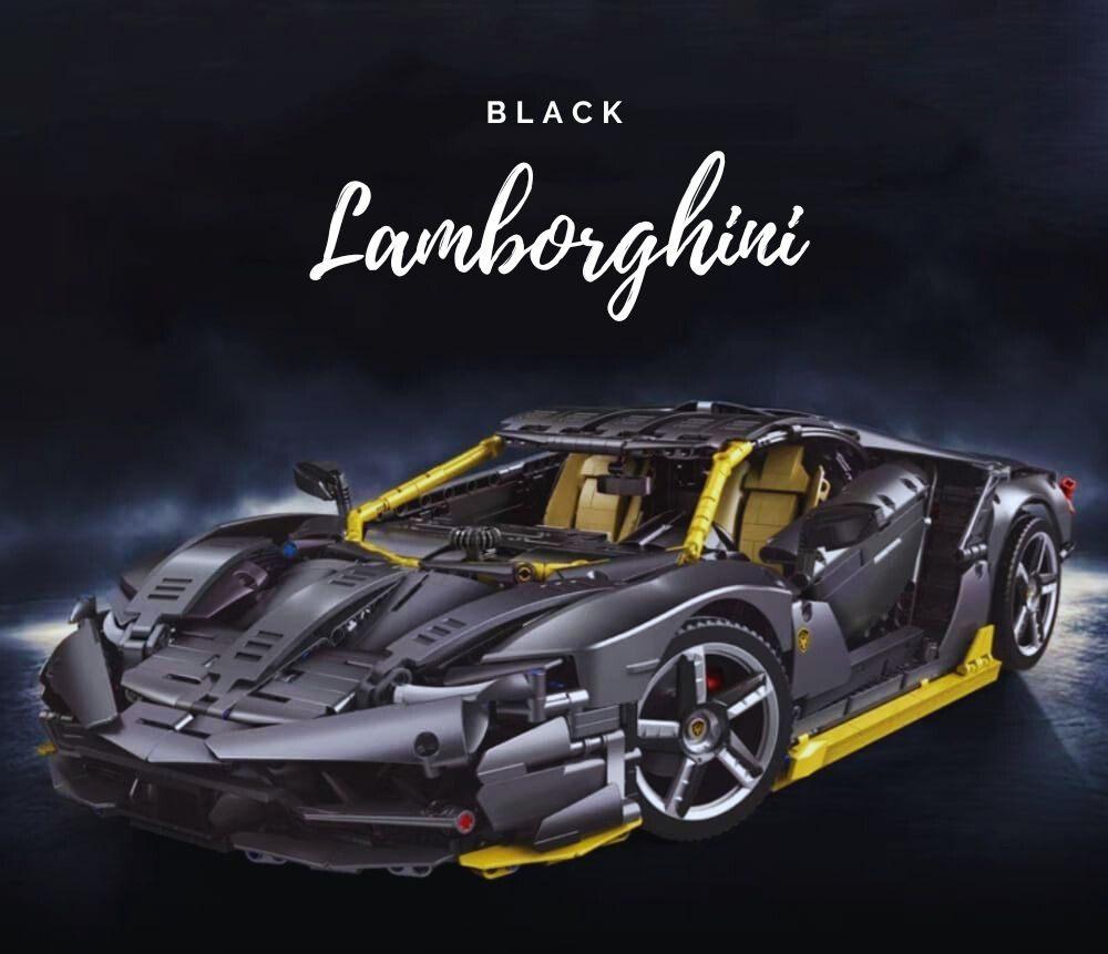 BUILDING BLOCKS - 1:8 Black Lamborghini 黑色兰博基尼 (K1-1A)
