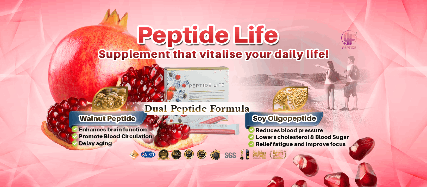 【Peptide】Peptide Life Buy 10 Free 5 Glucose Cholesterol High Blood Pressure Immunity Urine Acid 三高 高血压 胆固醇 高血糖 尿酸 免疫力
