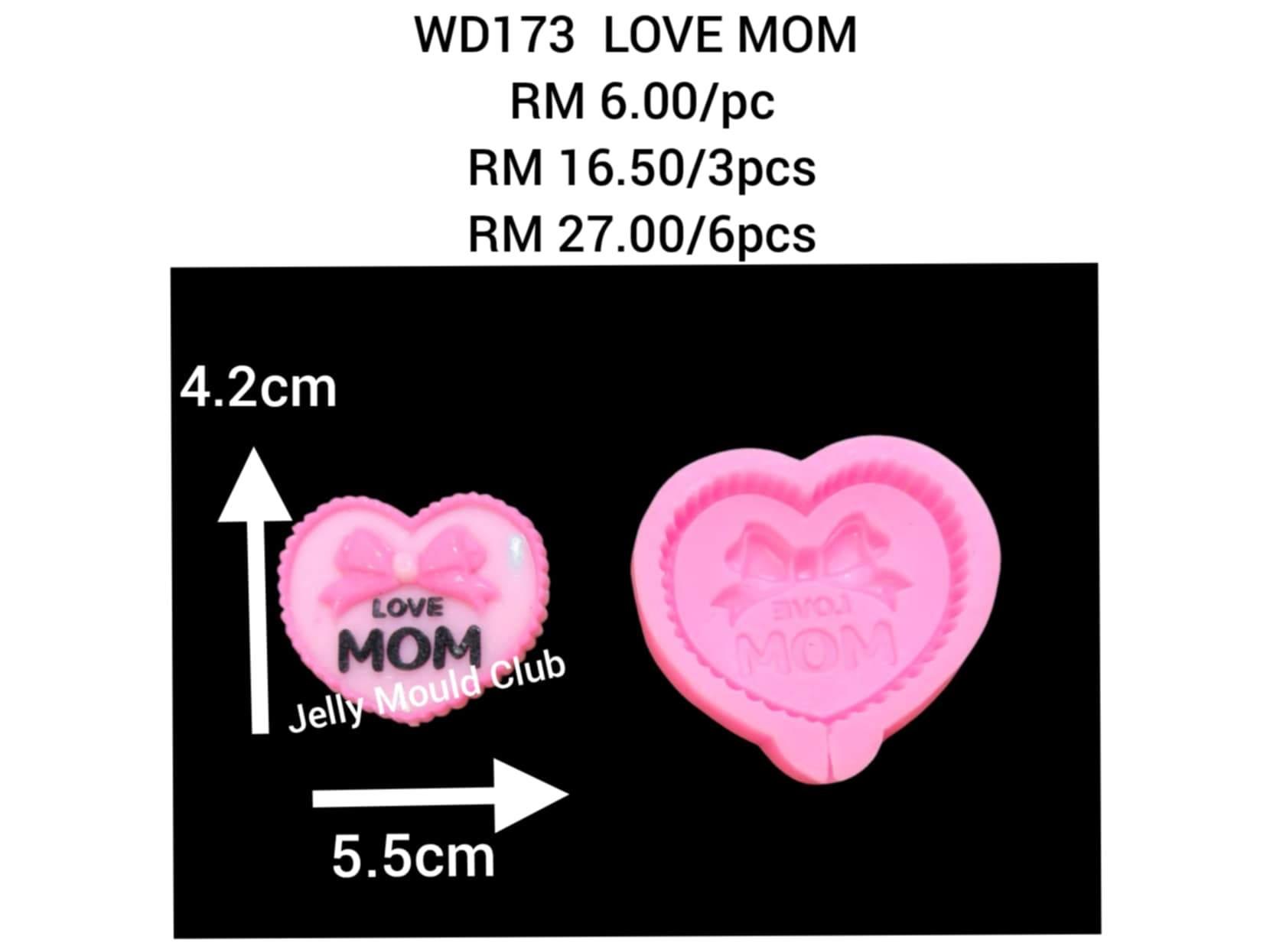 WD173 LOVE MOM 3 pcs@RM 5.50/pc (母亲节 mother's day mother day 妈妈）