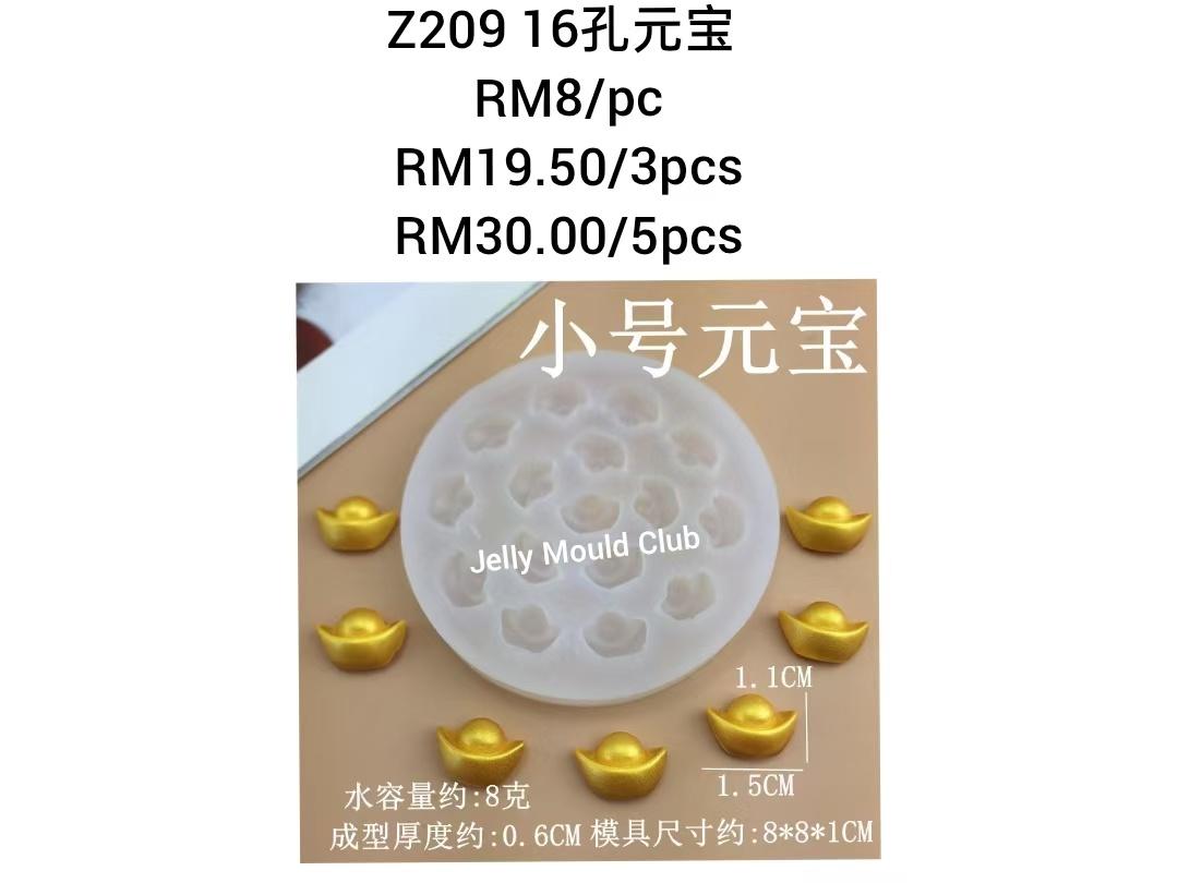 Z209 16孔元宝 5 pcs@RM 6.00/pc [新年new year cny]