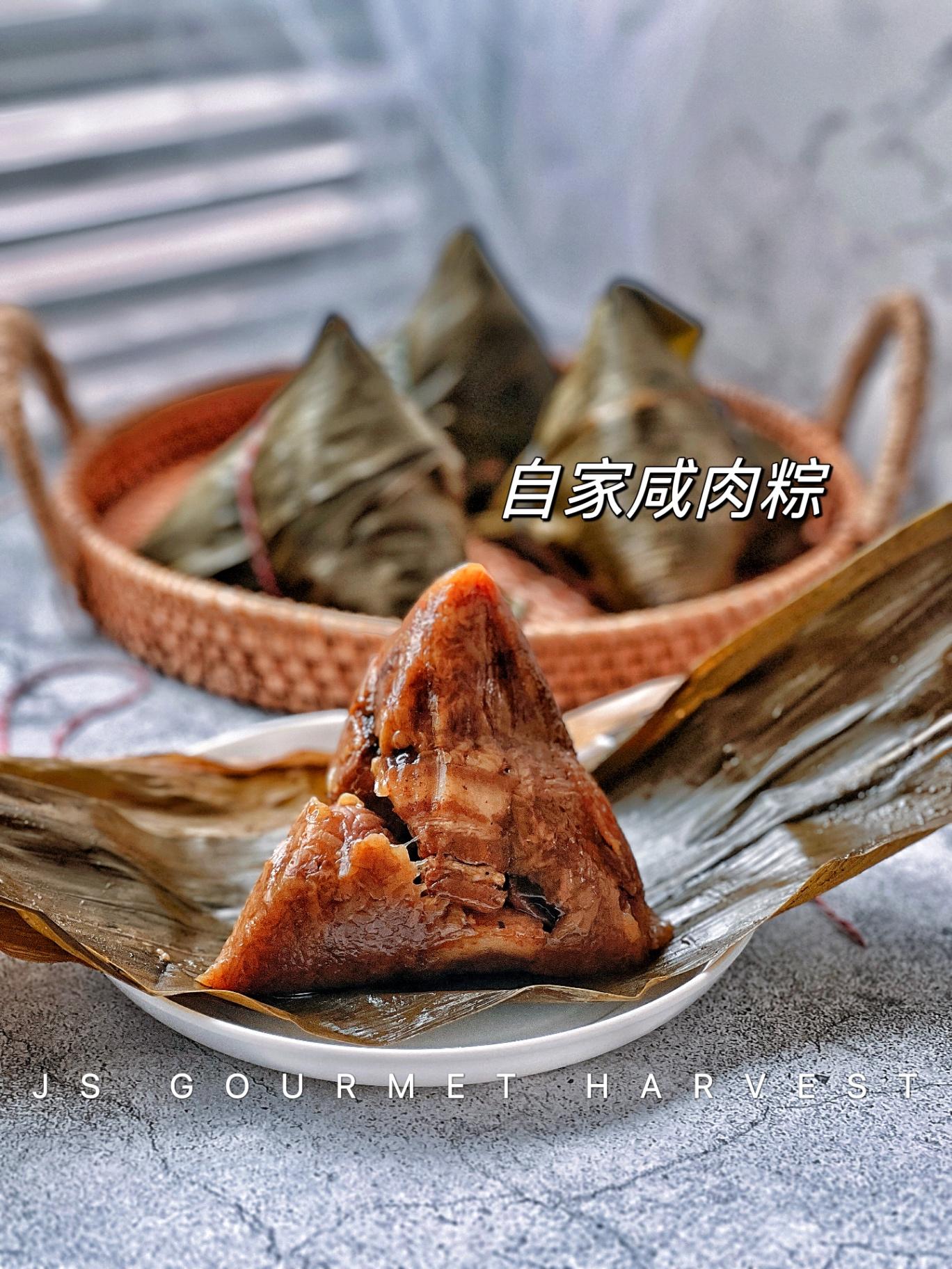 传统炭烧福建咸肉粽