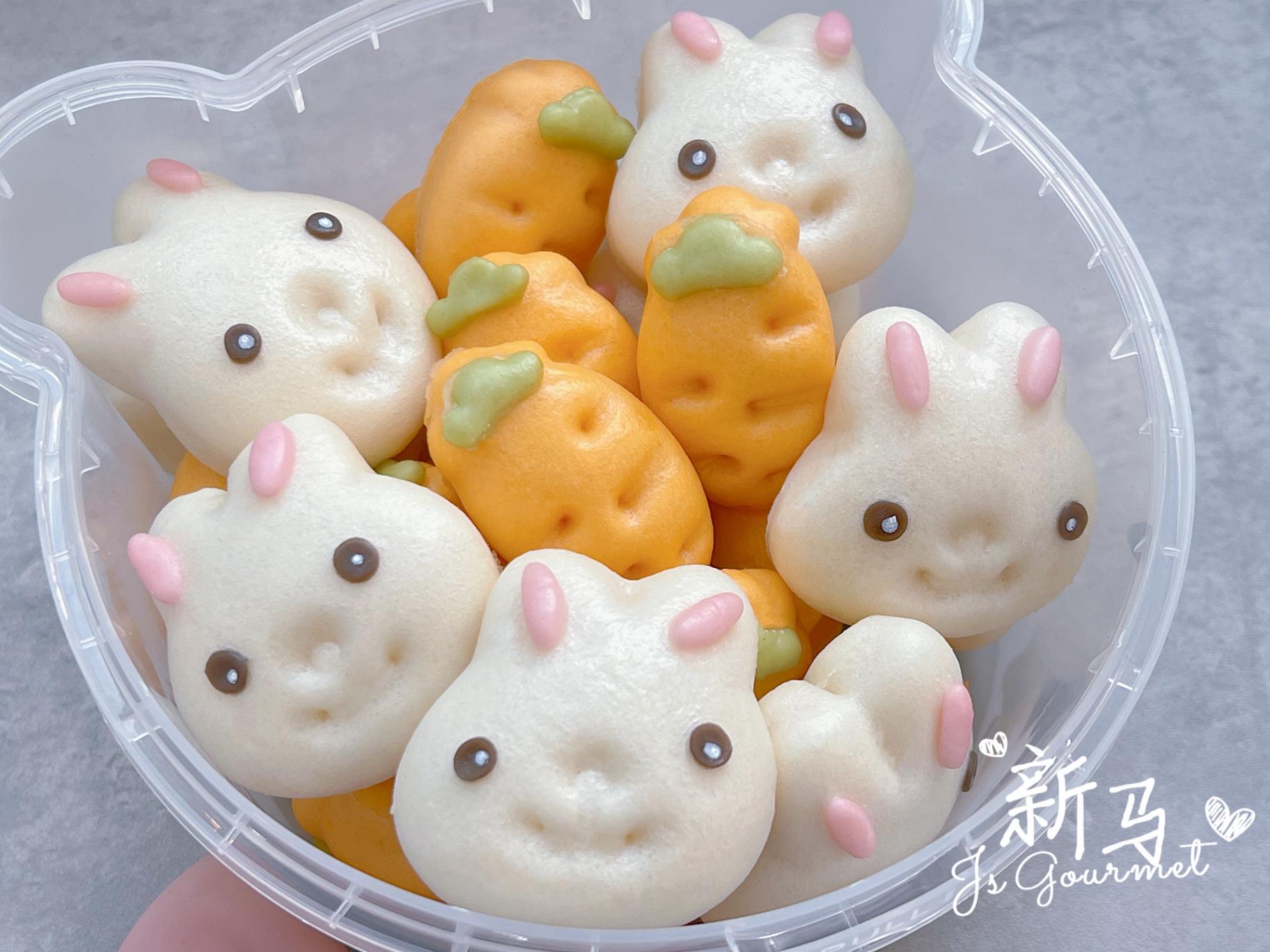 健康兔兔一口小馒头