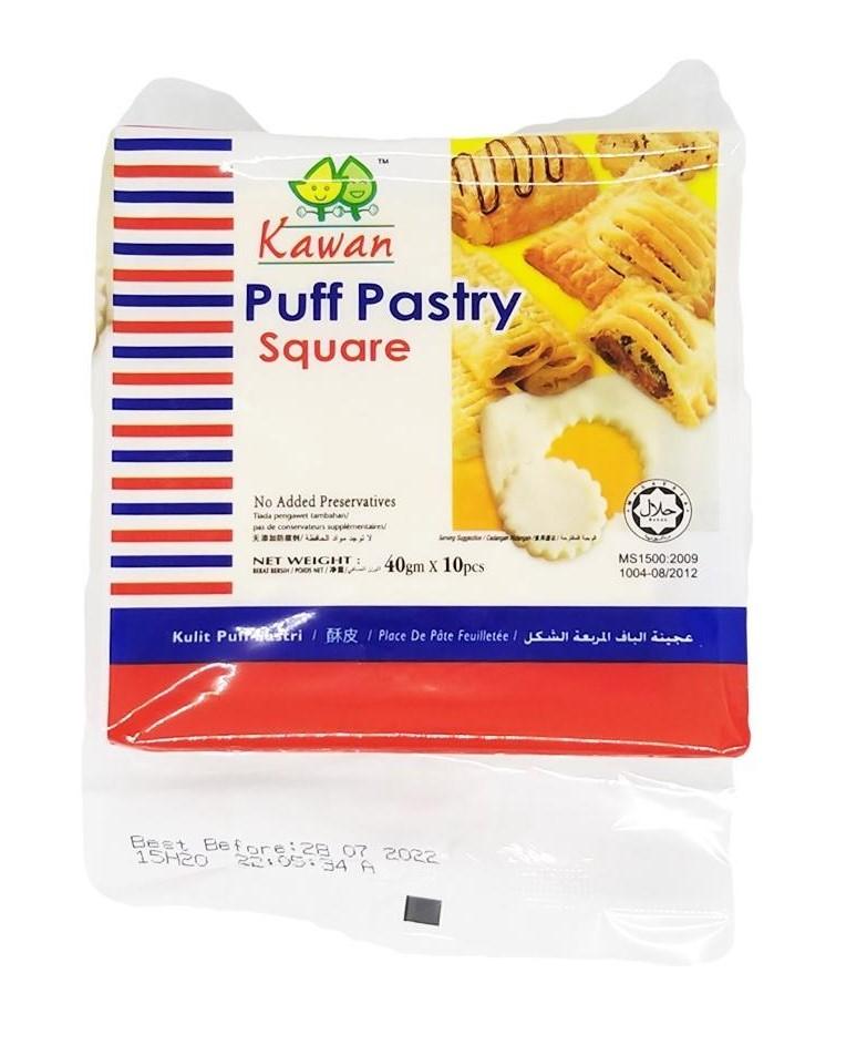 D455 Kawan Puff Pastry Square 4" / 4“酥皮 - 400g