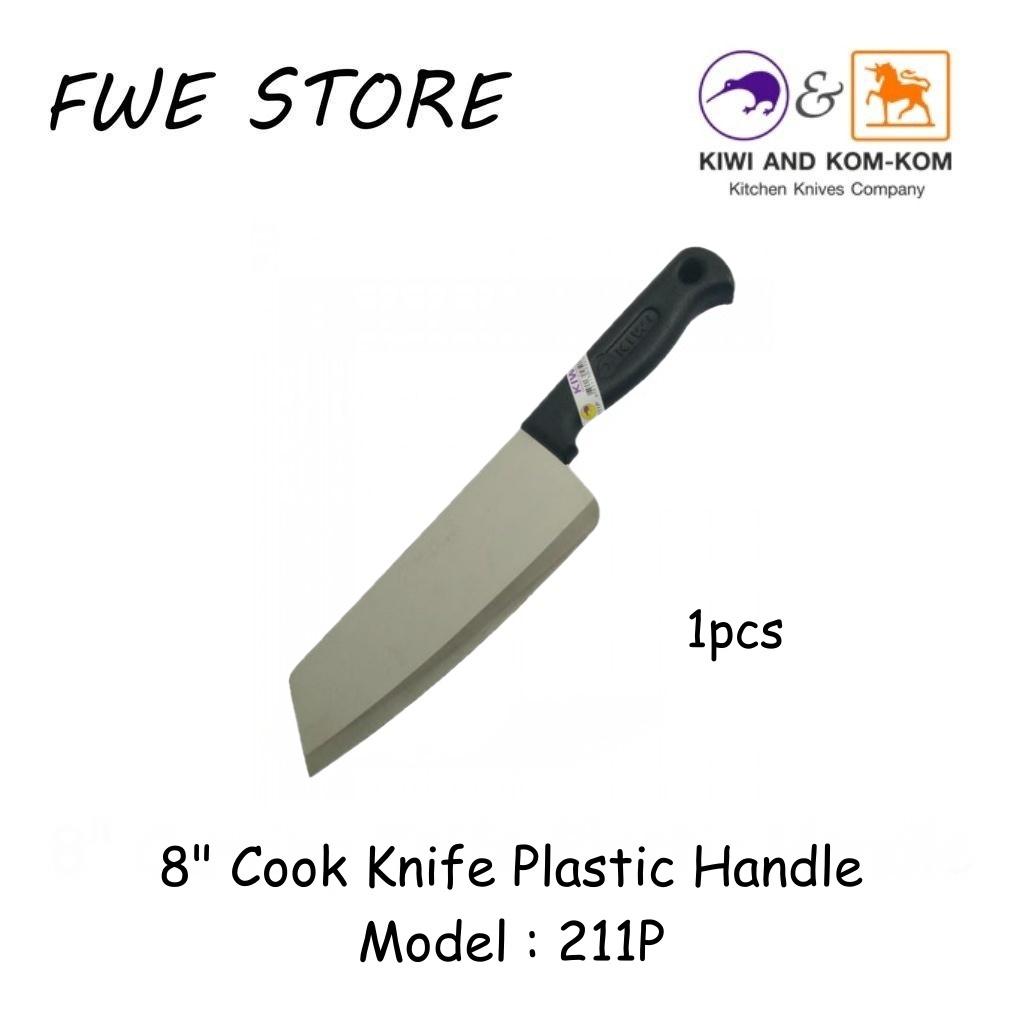 Original Thailand Kiwi 8" Cook Knife Plastic Handle 211P