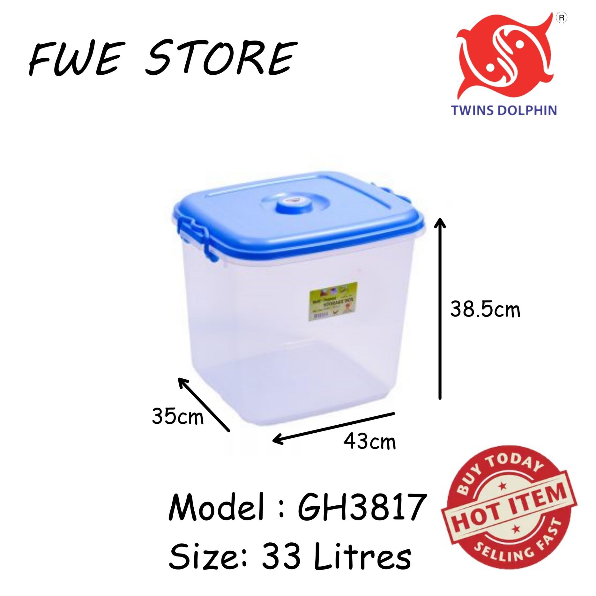 Twins Dolphin Transparent Storage Box 33 Litres - GH3817