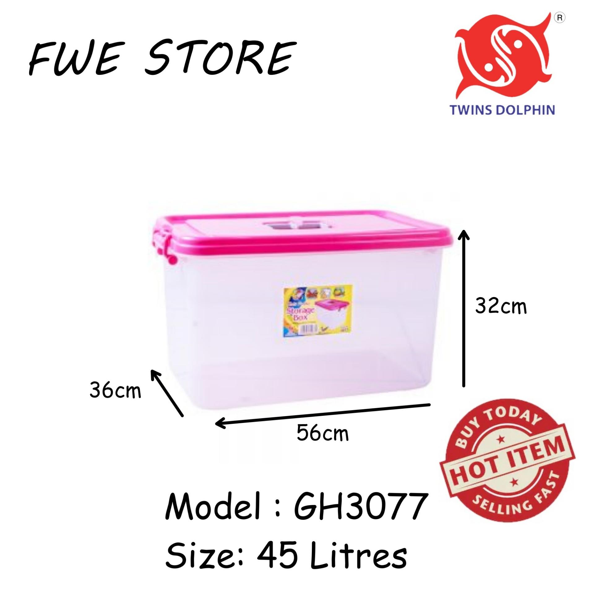 Twins Dolphin Transparent Storage Box 45 Litres - GH3077