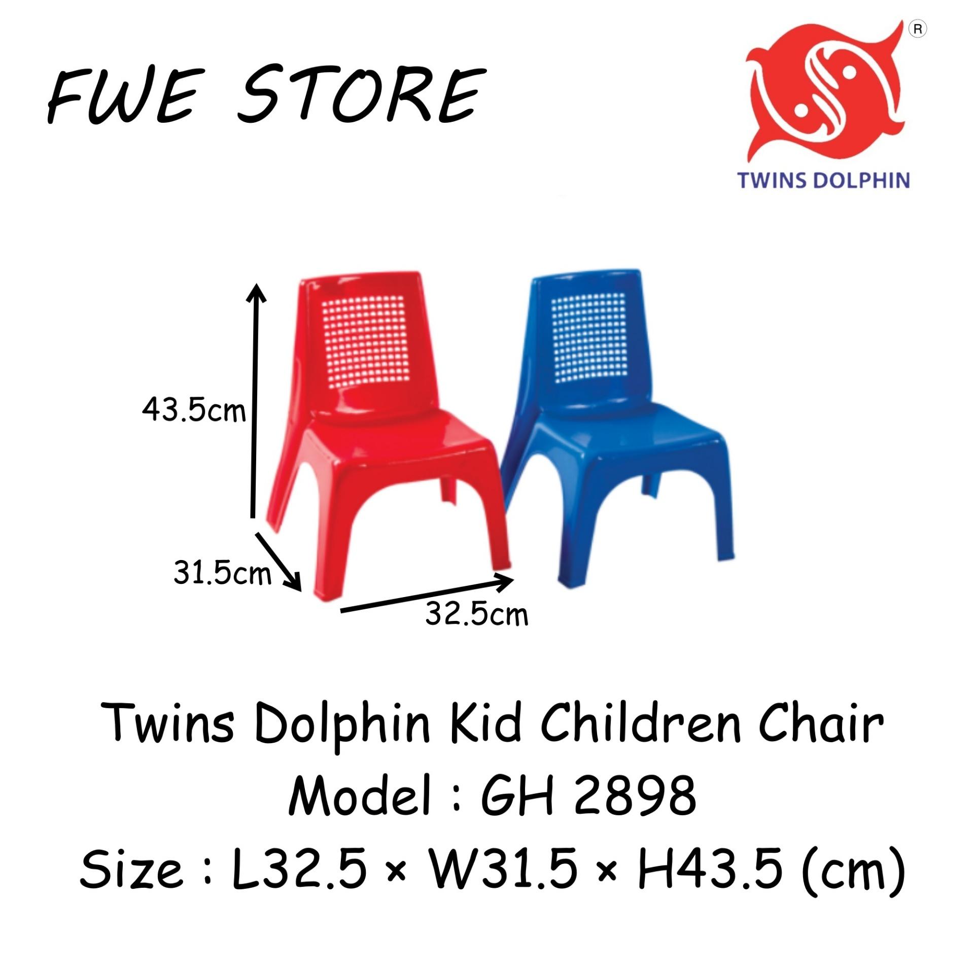 Twins Dolphin Kid Children Chair / Plastic Chair / Stool / Dinner Chair GH-2898