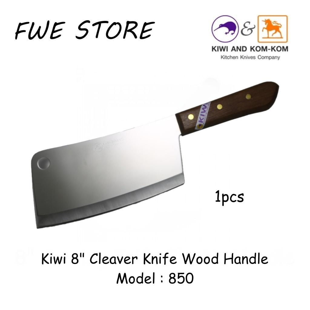 Original Thailand Kiwi 8" Cleaver Knife Wood Handle 850