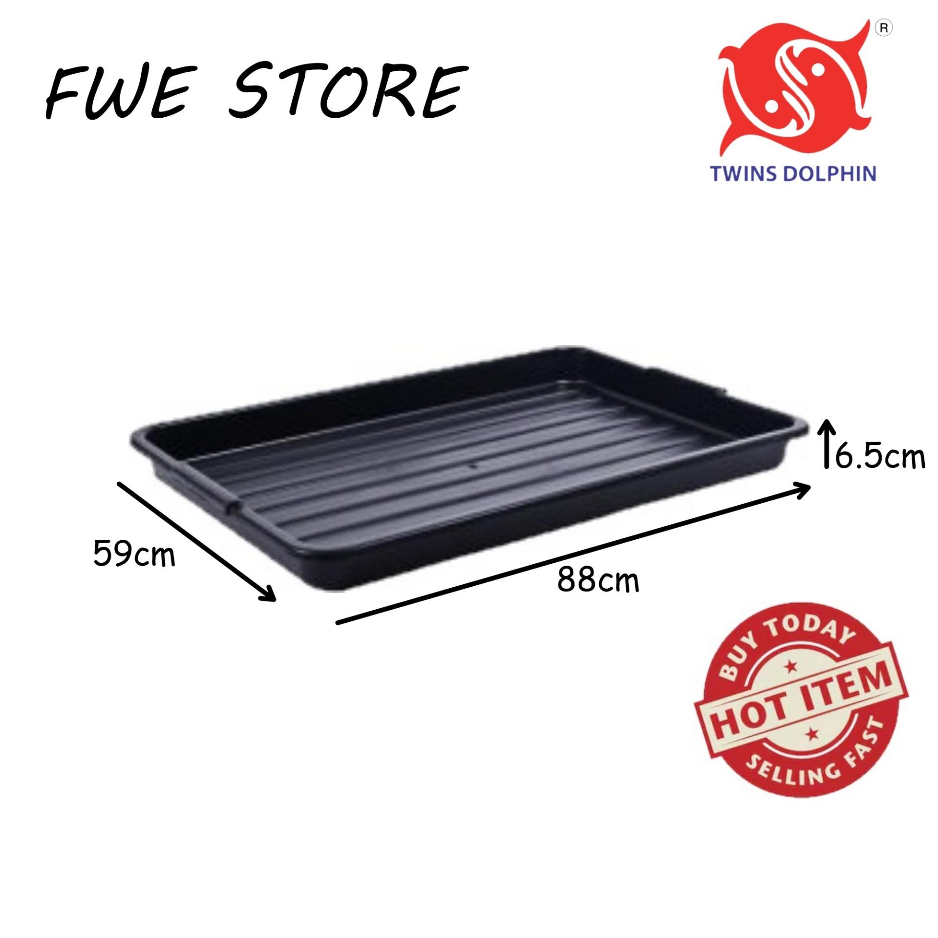 Twins Dolphin Multi Purpose Tray Black / Stall Tray / Pasar Malam use Tray / Car Rear Boot Tray GH2411