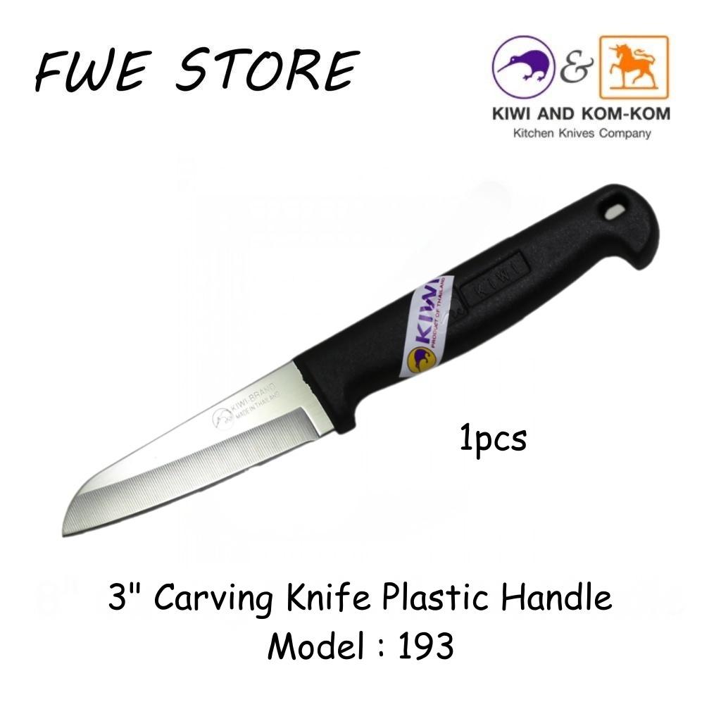 Original Thailand Kiwi 3" Carving Knife Plastic Handle 193