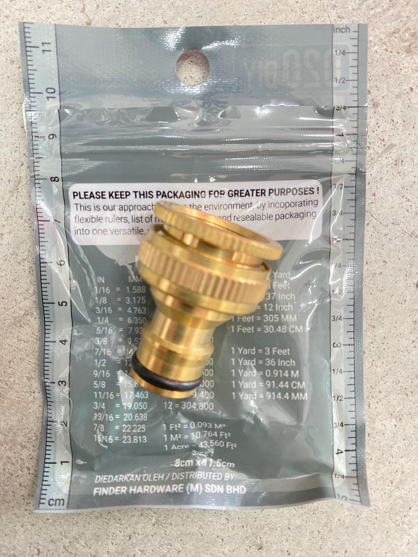 Prowess 1/2" - 3/4" Brass Tap Adaptor