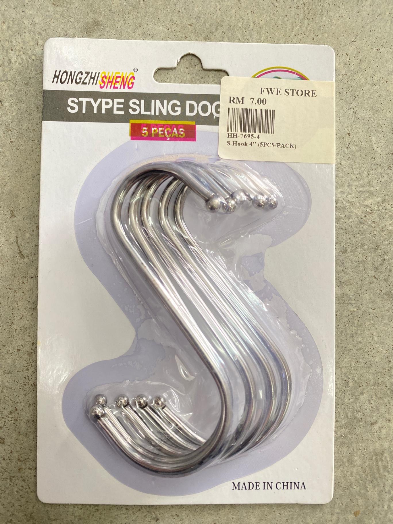 S-Hook 4" (5pcs/Pack)
