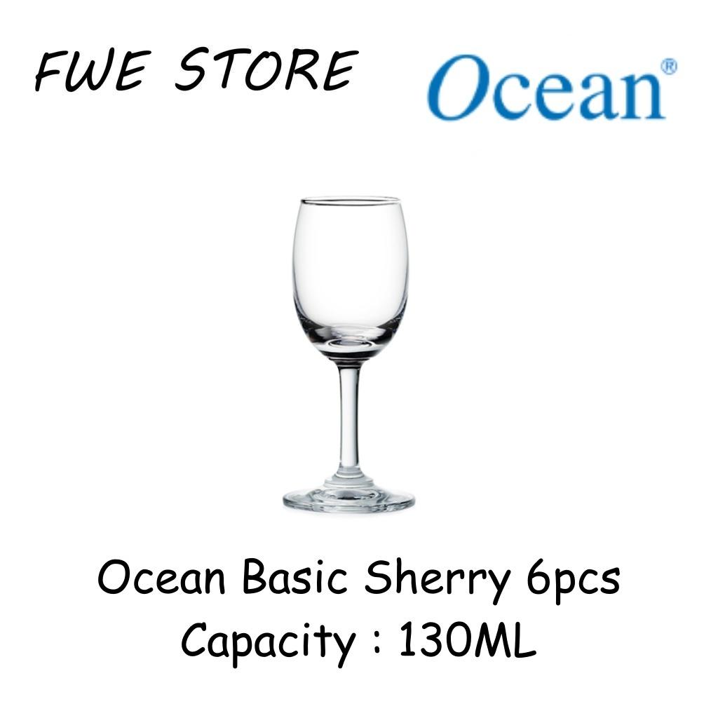Ocean Glassware 1001P04 4.5OZ Basic Sherry Set of 6pcs - 130ML