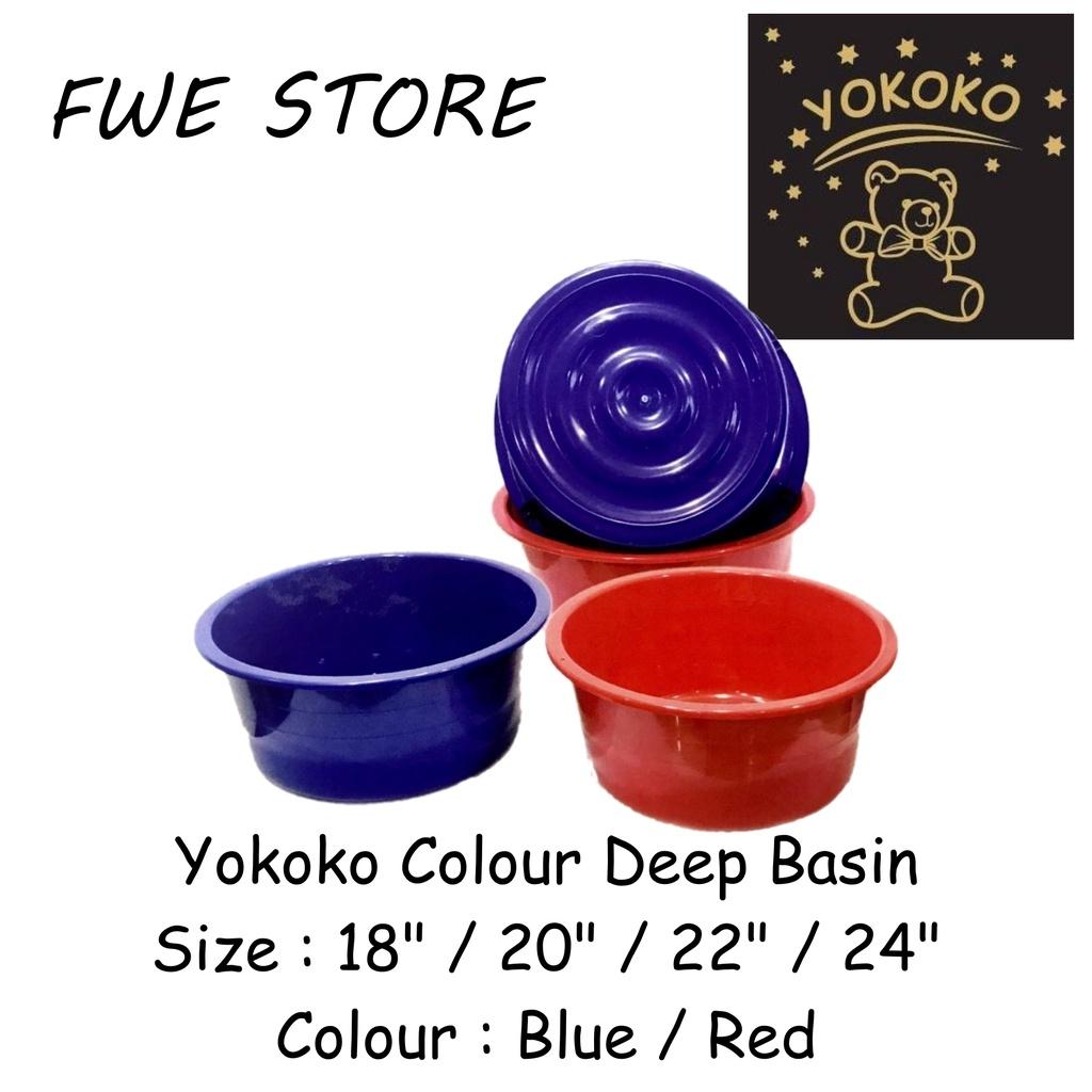 Yokoko Colour Deep Basin / Basin Cuci Pinggan / Wash Basin ( 22" / 24" )