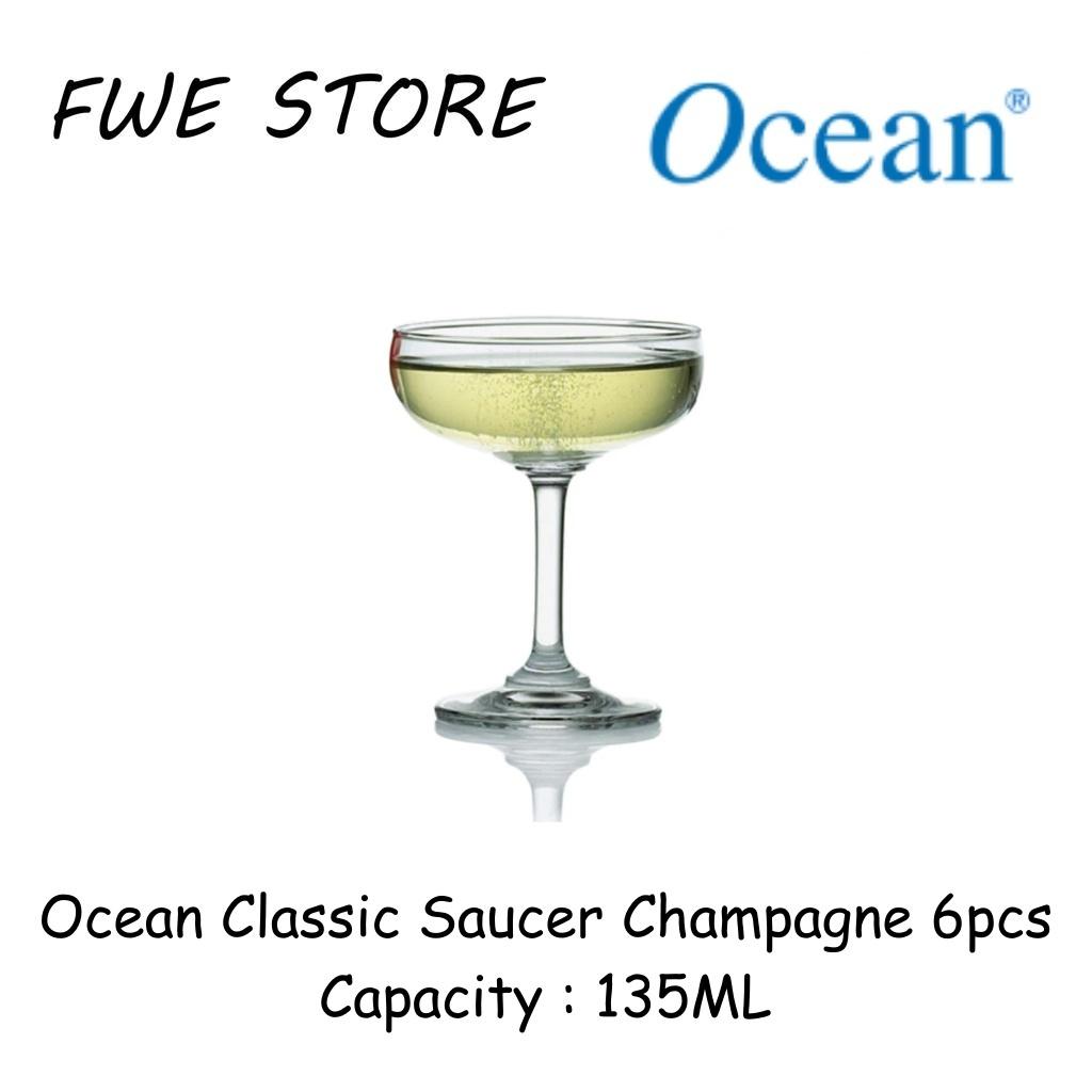 Ocean Glassware 1501S05 4.75OZ Classic Saucer Champagne Set of 6pcs - 135ML