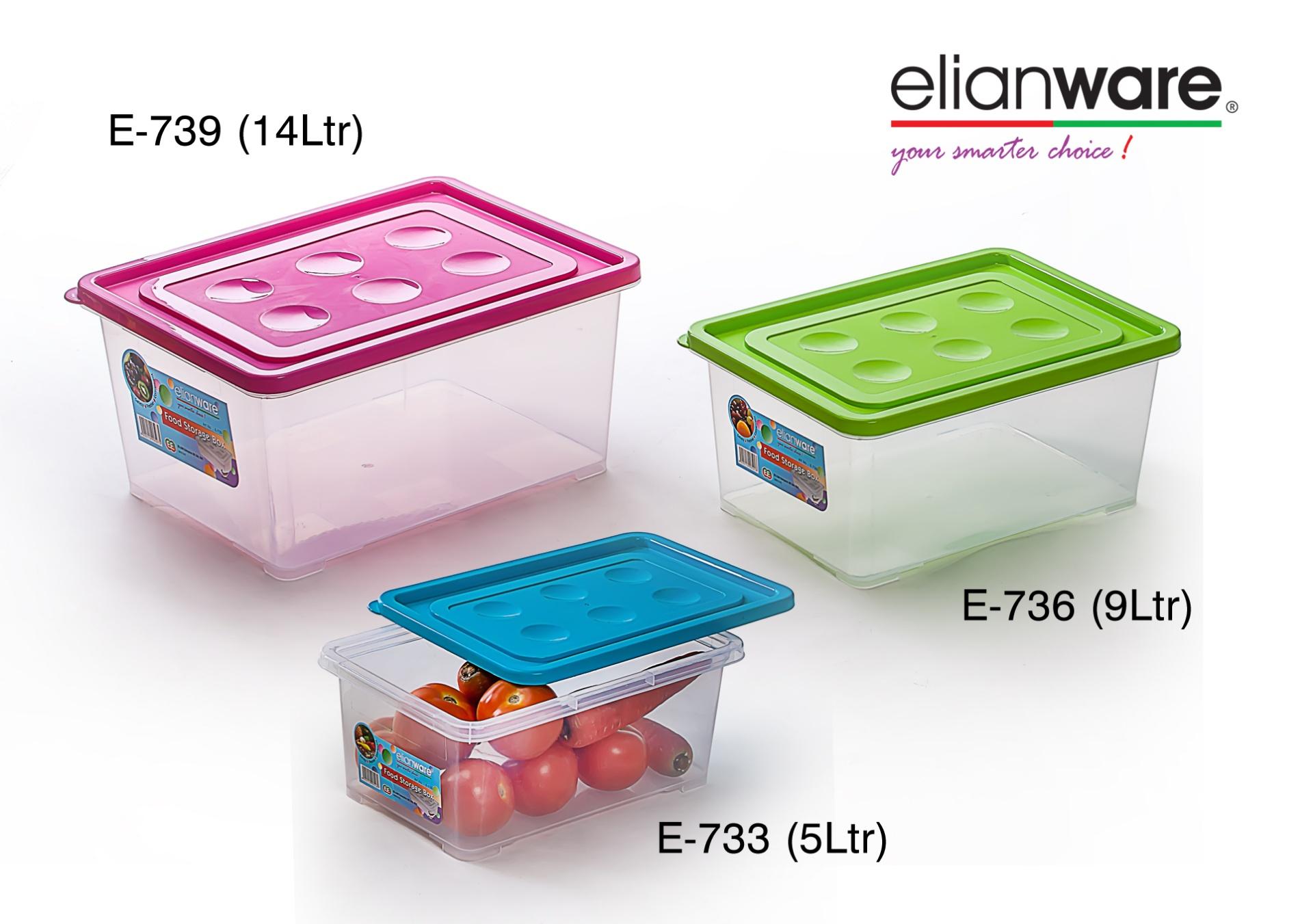 Elianware Food Storage Box Square/ Food Storage Container / Bekas Simpan Makanan