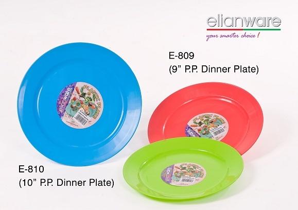 Elianware 6pcs Pack P.P. Dining Plate / Plastic Plate / Pinggan ( 9" / 10" )