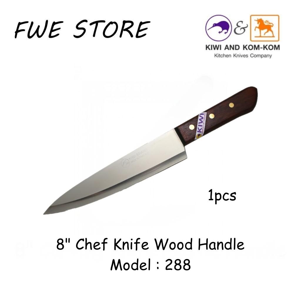 Original Thailand Kiwi 8" Chef Knife Wood Handle 288