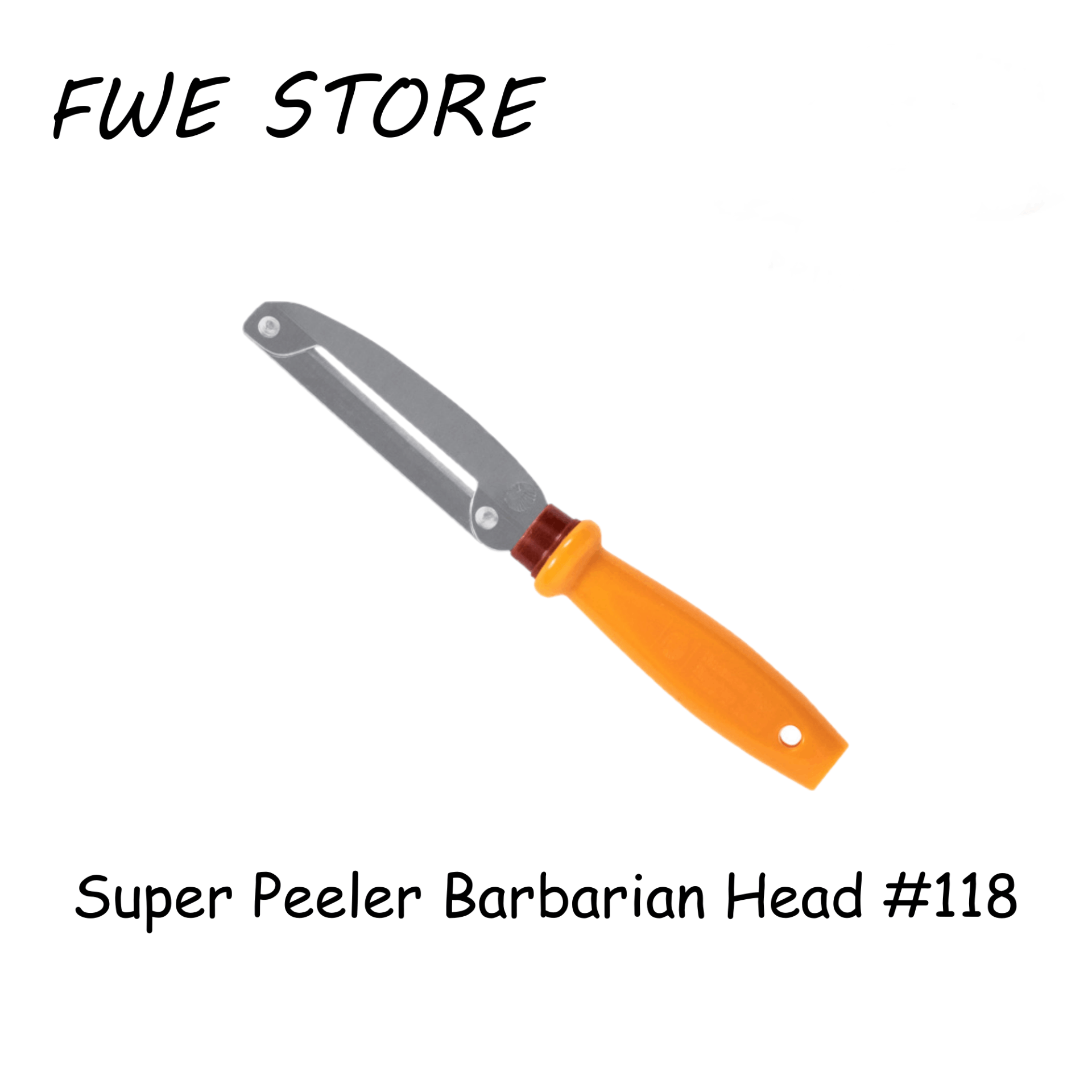 100% Original) Stainless Steel Thailand Barbarian Head Peeler / Super Peeler / Fruit Peeler 118/888/411