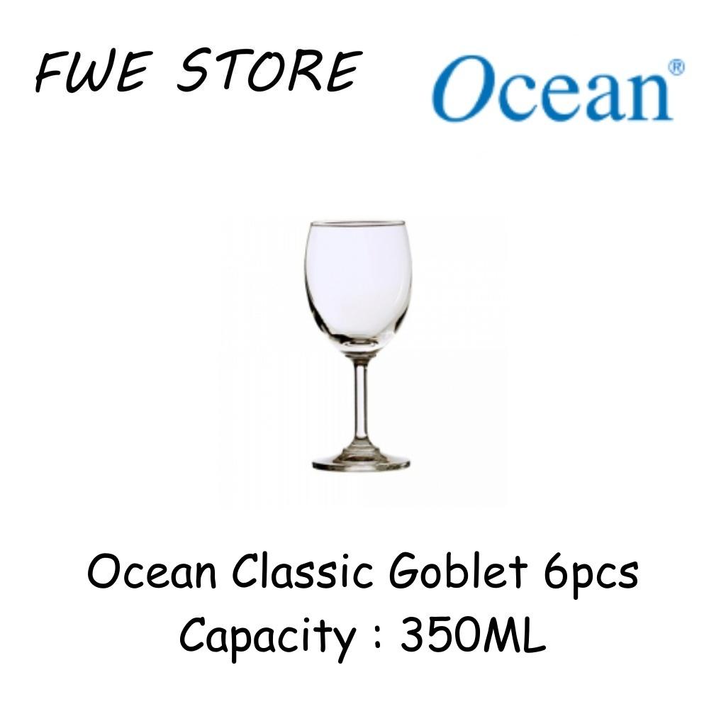 Ocean Glassware 1501G12 12.25OZ Classic Water Goblet Set of 6pcs - 350ML