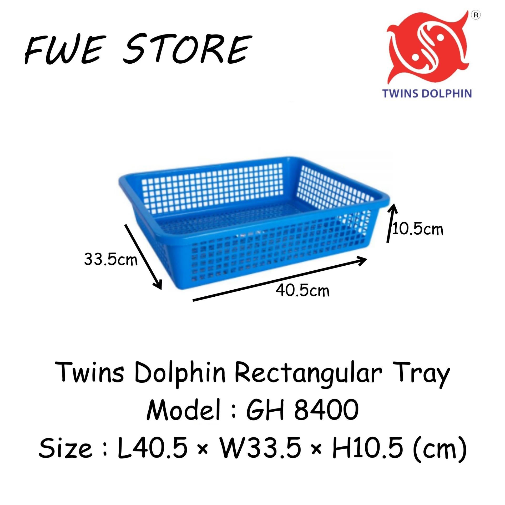 Twins Dolphin 6pcs Rectangular Tray (S) / Multipurpose Tray GH 8400