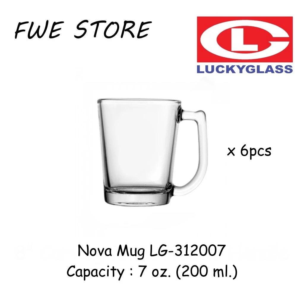 Lucky Glass Nova Mug LG-312007 7.0oz(200ml)-Set of 6pcs