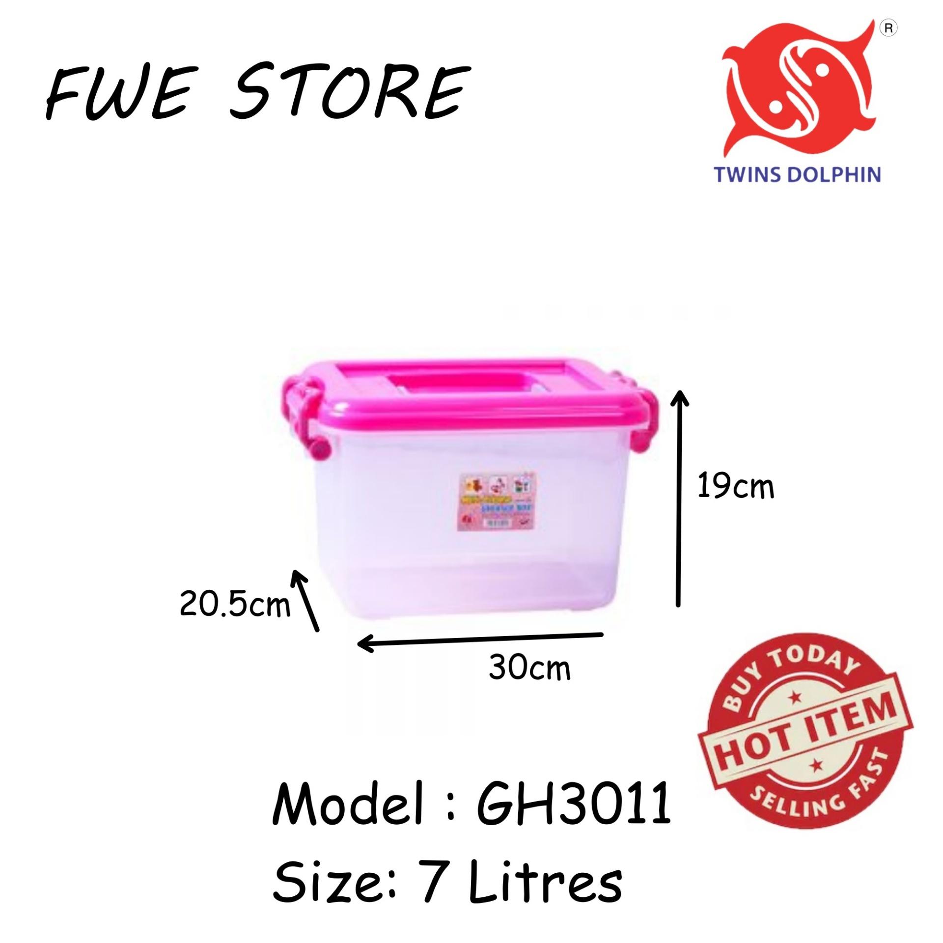 Twins Dolphin Transparent Mini Storage Box 7 Litres - GH3011