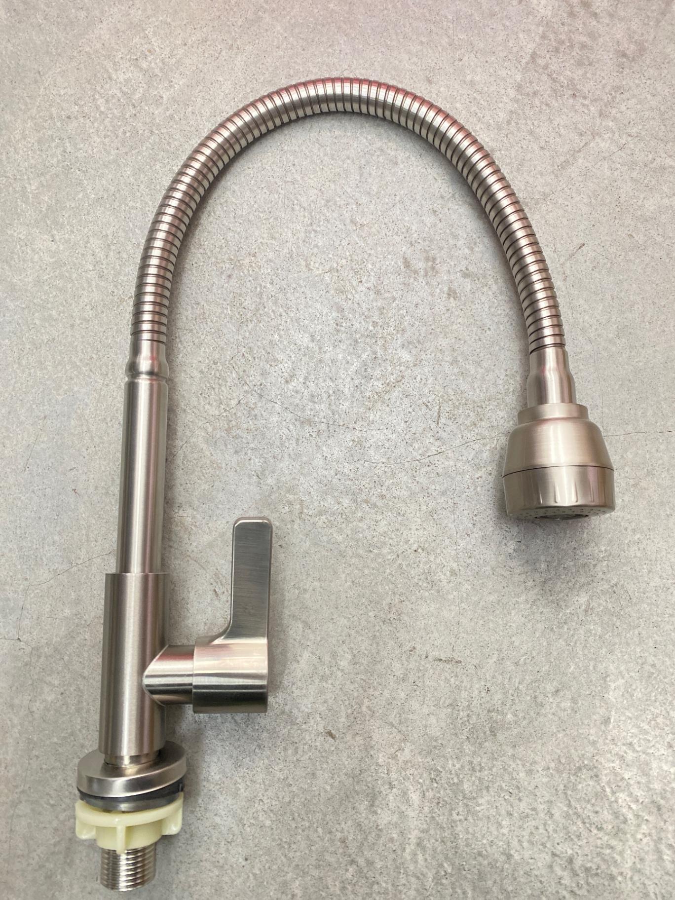 VEE-TAP Stainless Steel Flexi Pillar Sink Tap