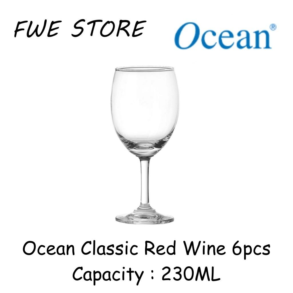 Ocean Glassware 1501R08 8OZ Classic Red Wine Set of 6pcs - 230ML