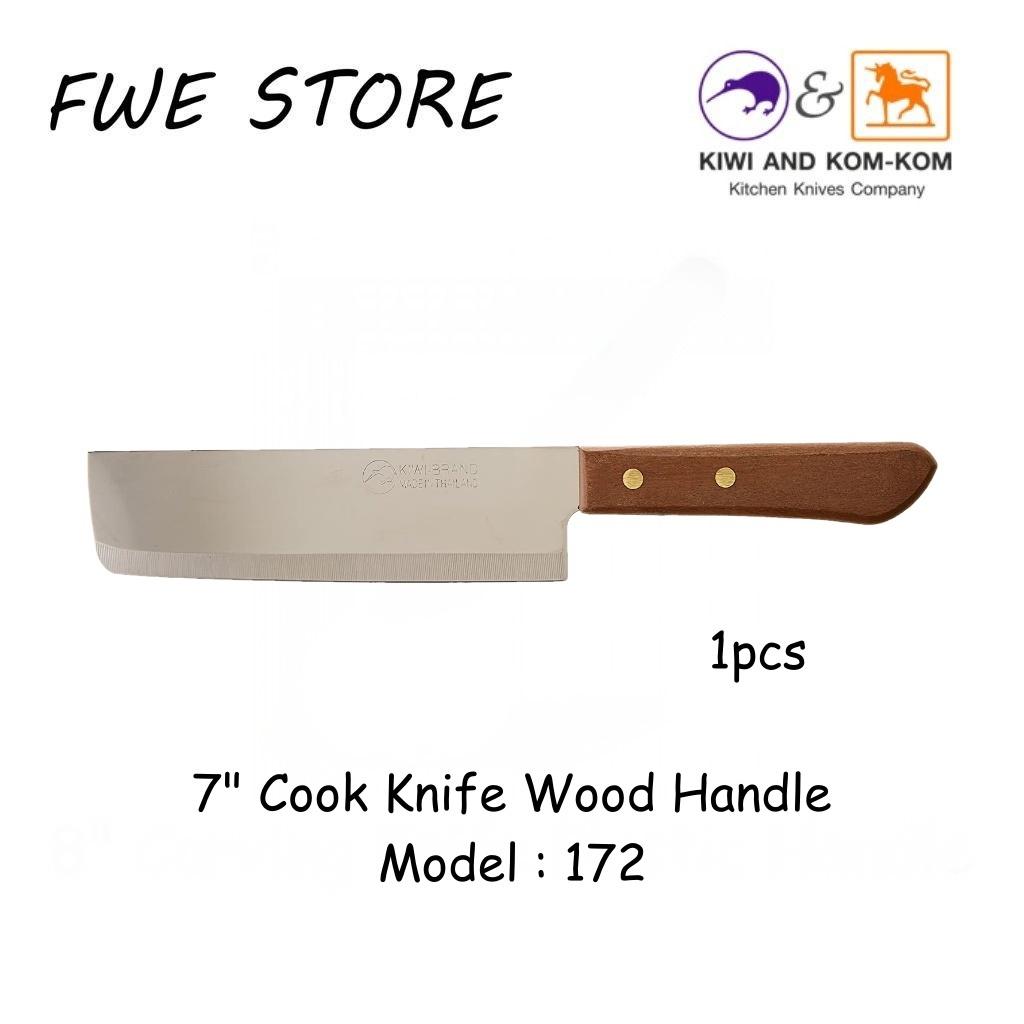 Original Thailand Kiwi 7" Cook Knife Wood Handle 172
