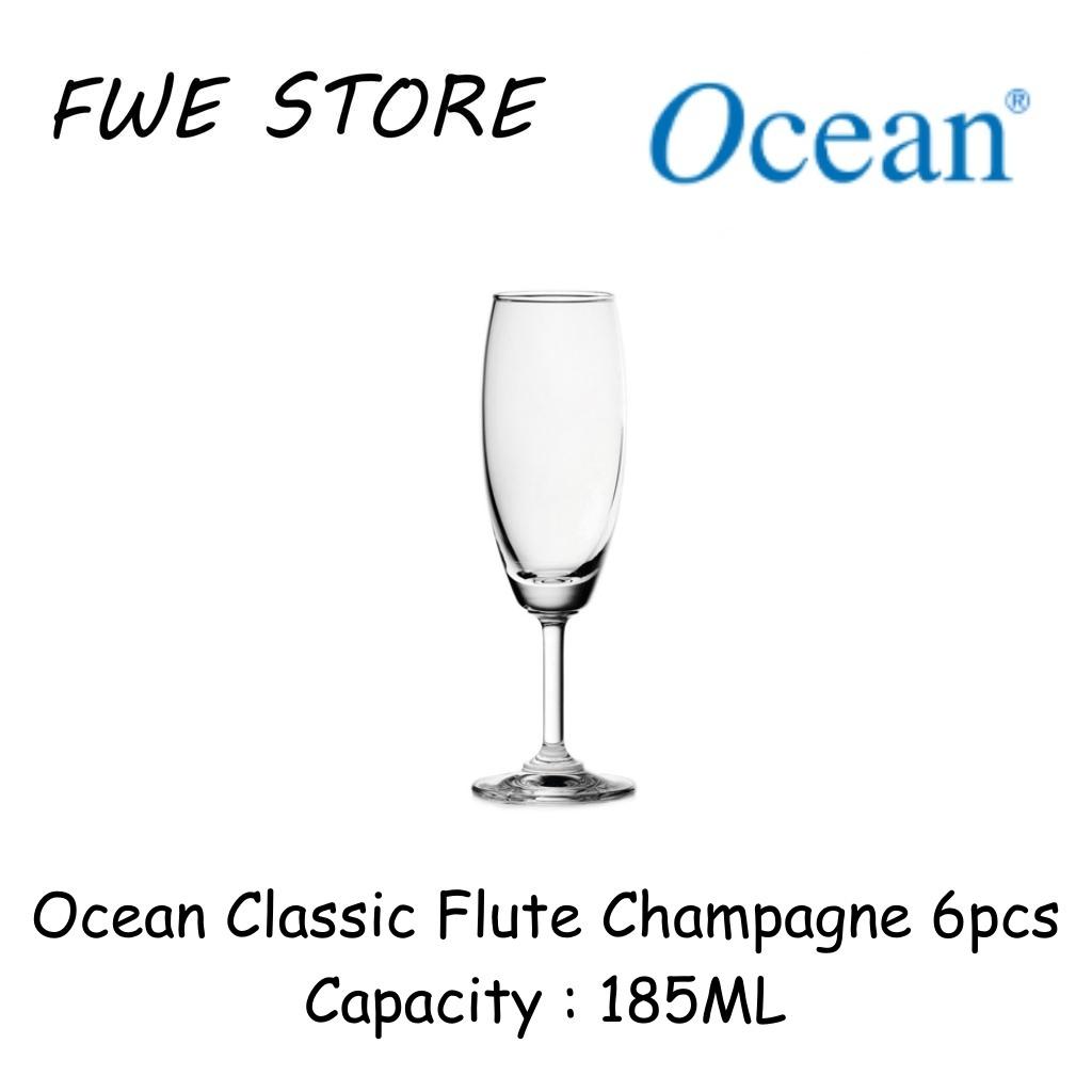 Ocean Glassware 1501F07 7OZ Classic Flute Champagne Set of 6pcs - 185ML