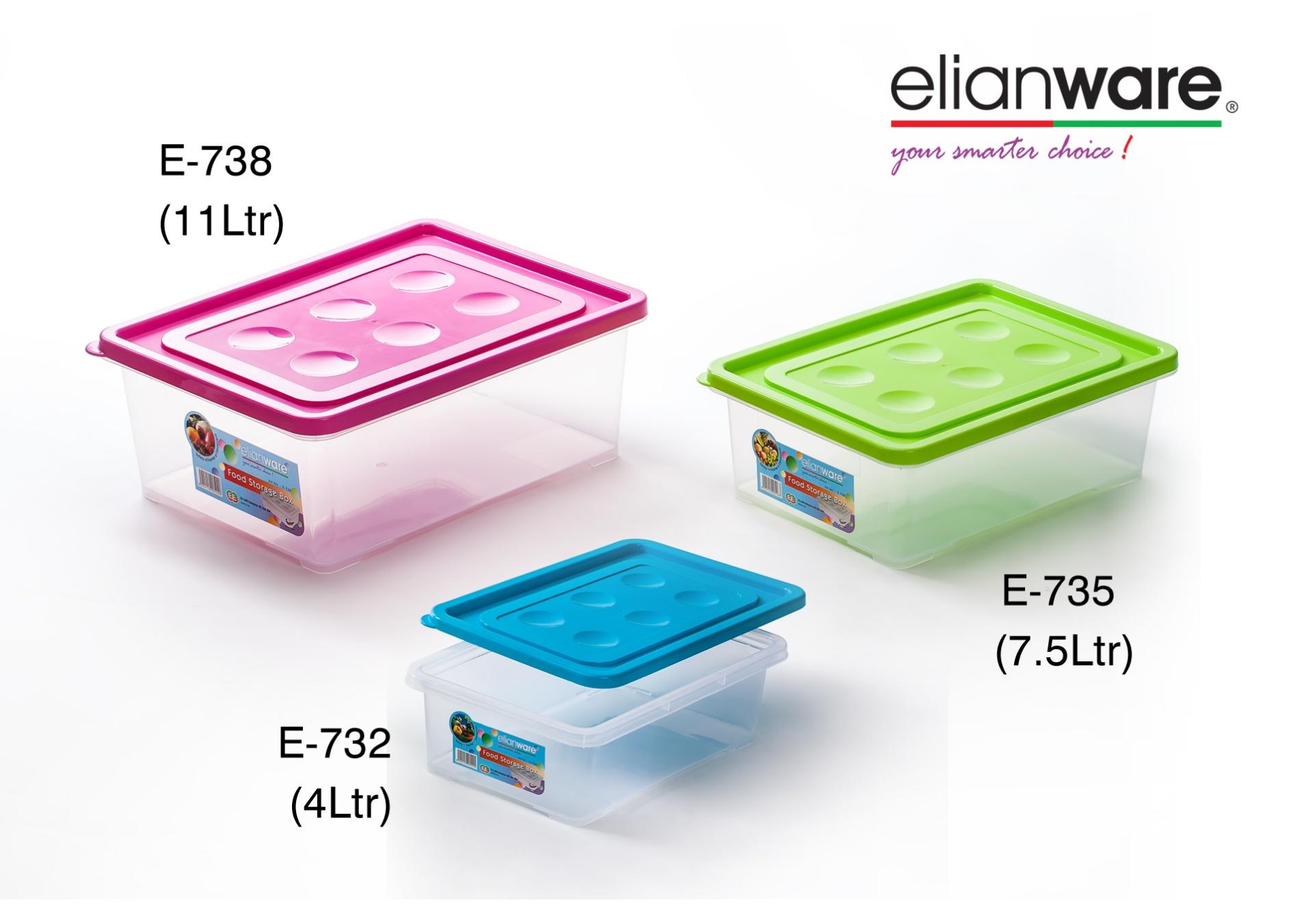 Elianware Food Storage Box Square  / Food Storage Container / Bekas Simpan Makanan