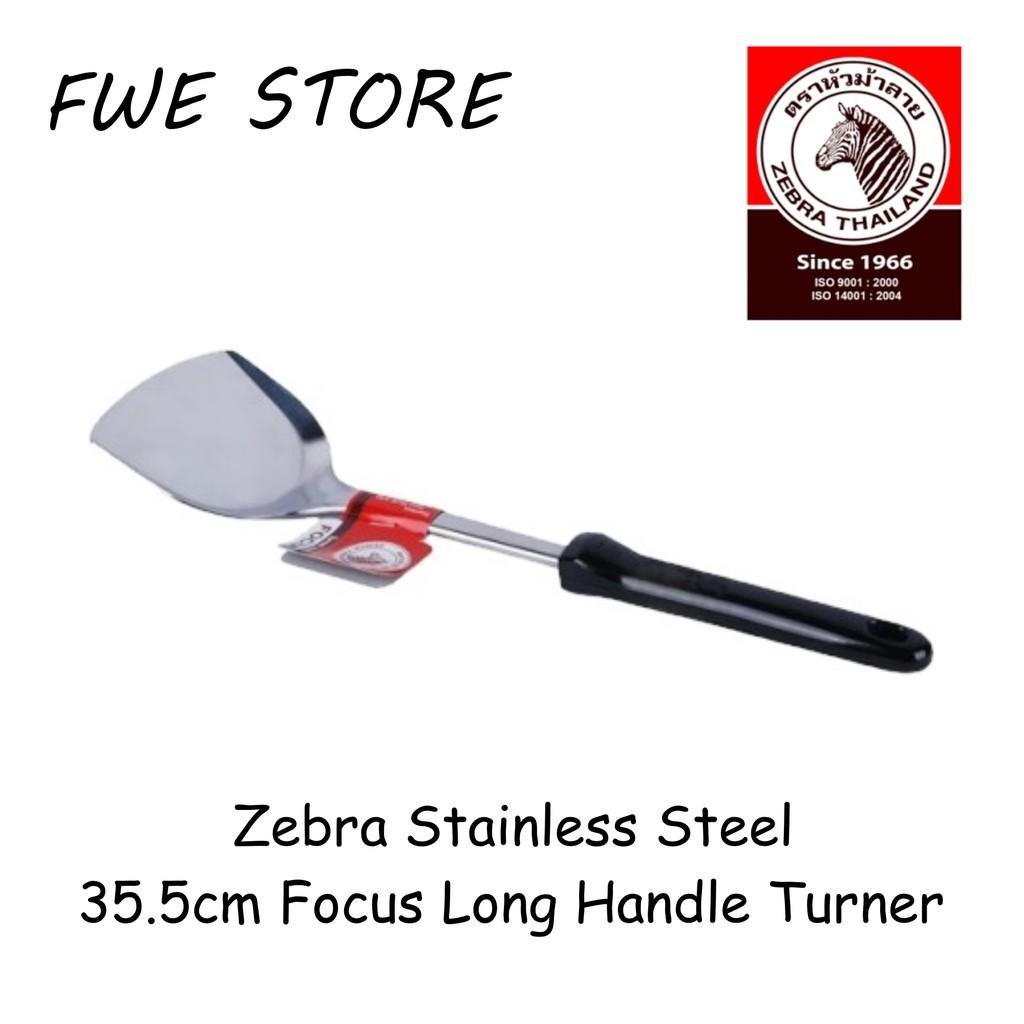 (100% Original) Zebra Stainless Steel 35.5cm Focus Long Handle Turner