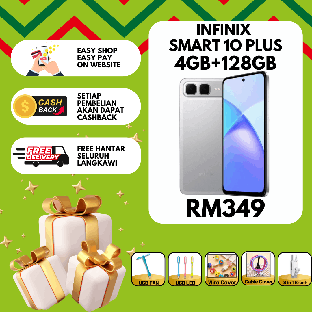 2.INFINIX SMART 10 PLUS( 4GB + 128GB )