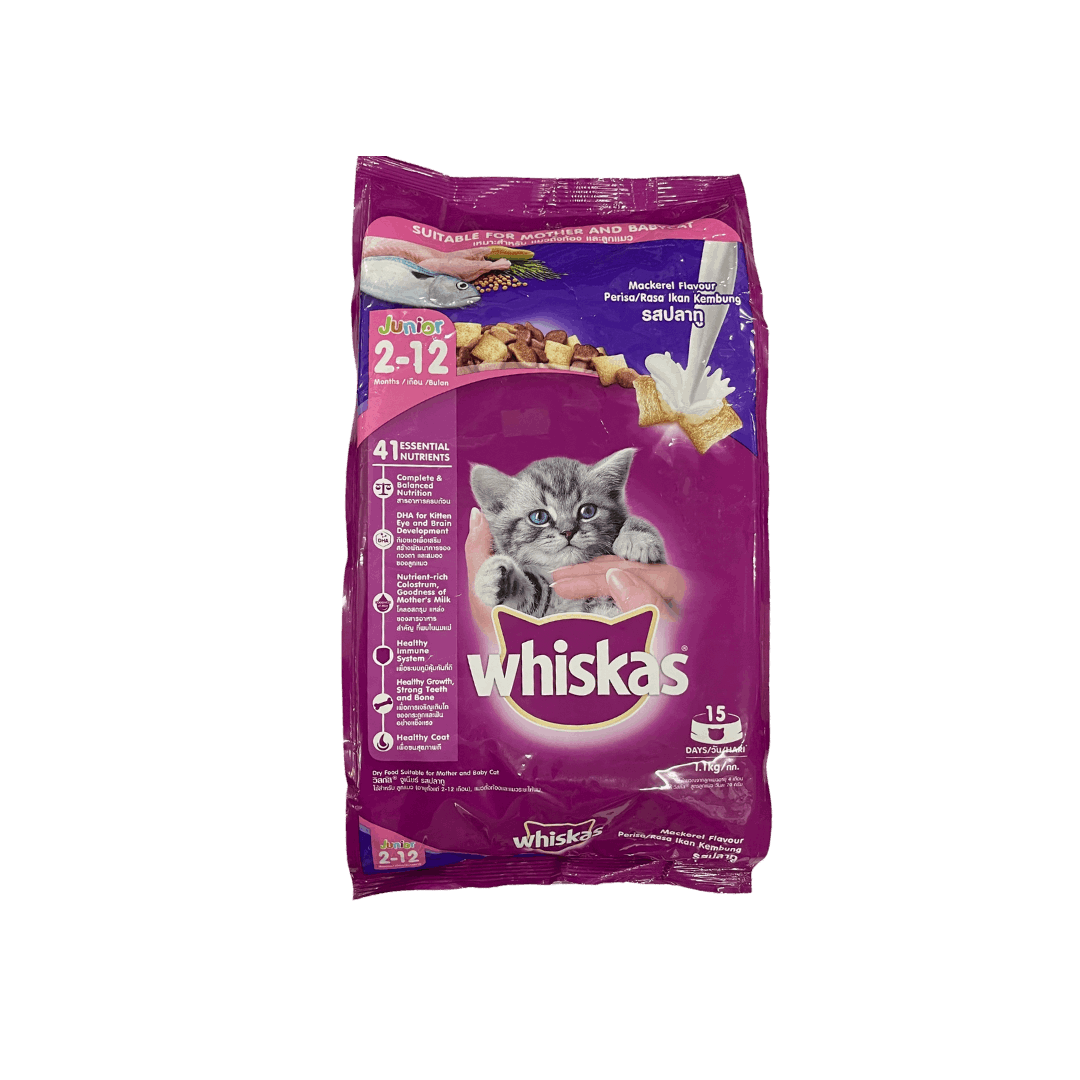 Whiskas Junior Mackerel Flavour 1.1KG