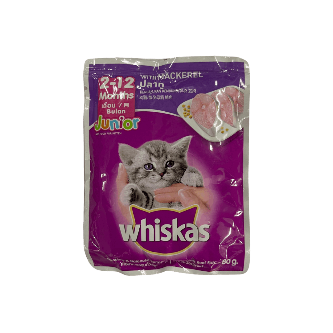 Whiskas Junior Mackeral (Wet) 80G