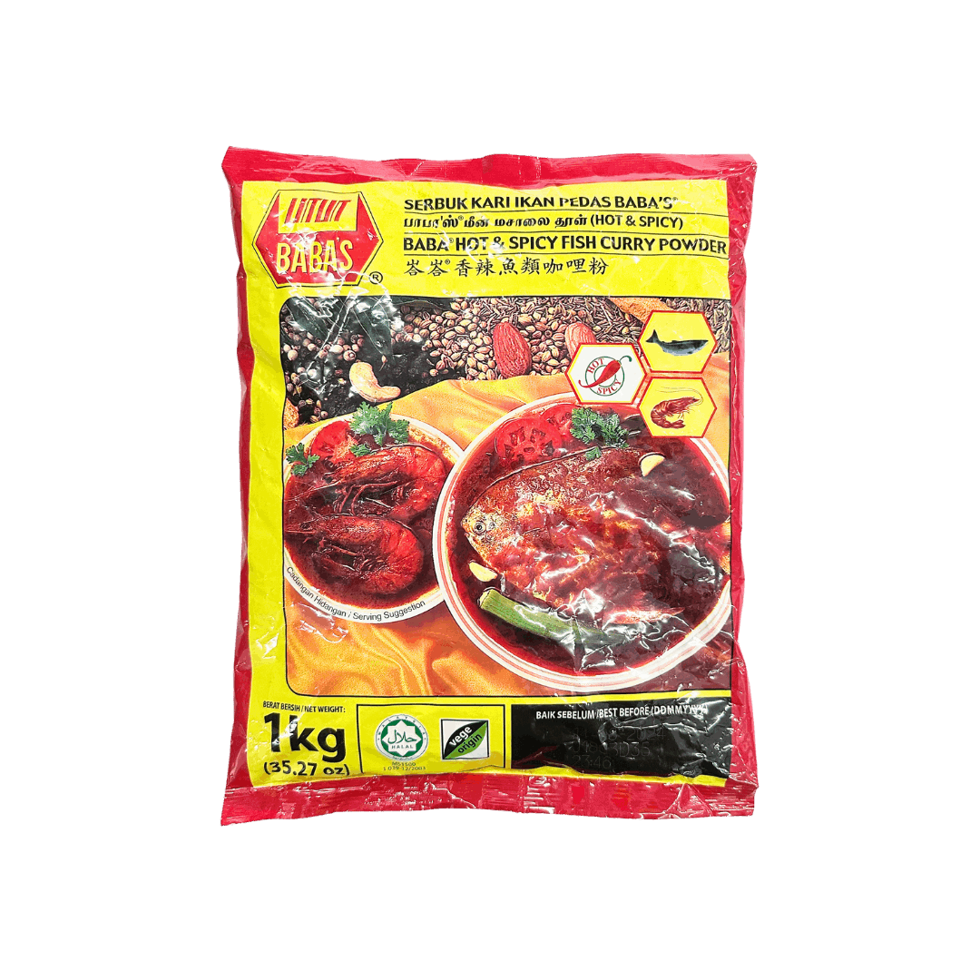 Baba's Fish Curry Hot & Spicy Powder 1KG