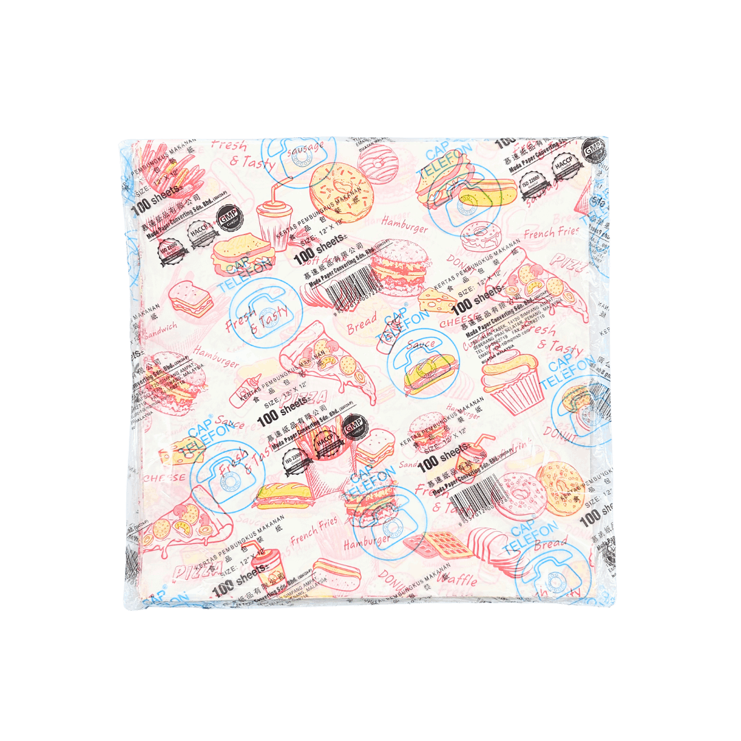 Cap Telephone Kertas Burger
