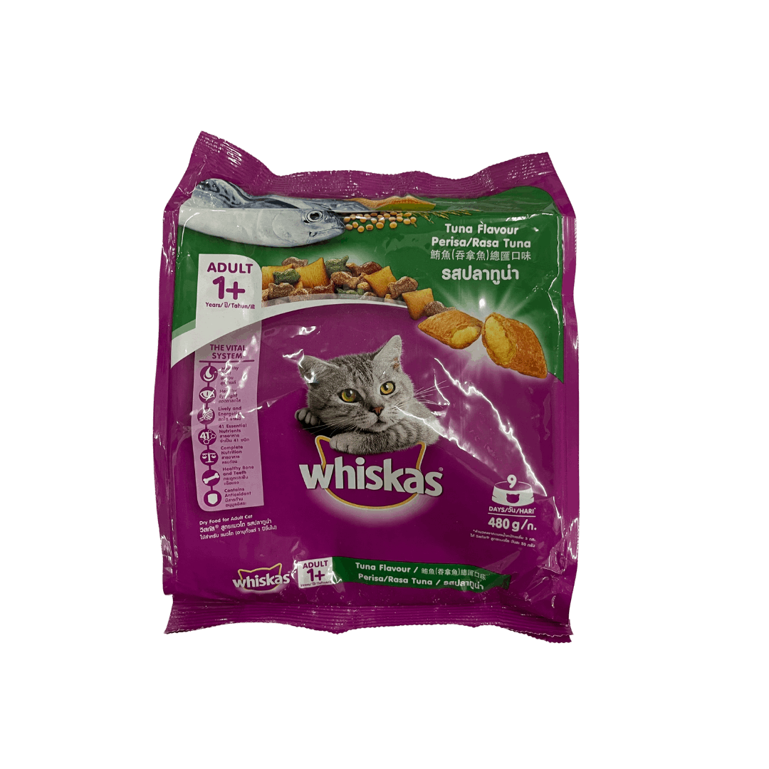 Whiskas Tuna Flavour (Dry) 480G