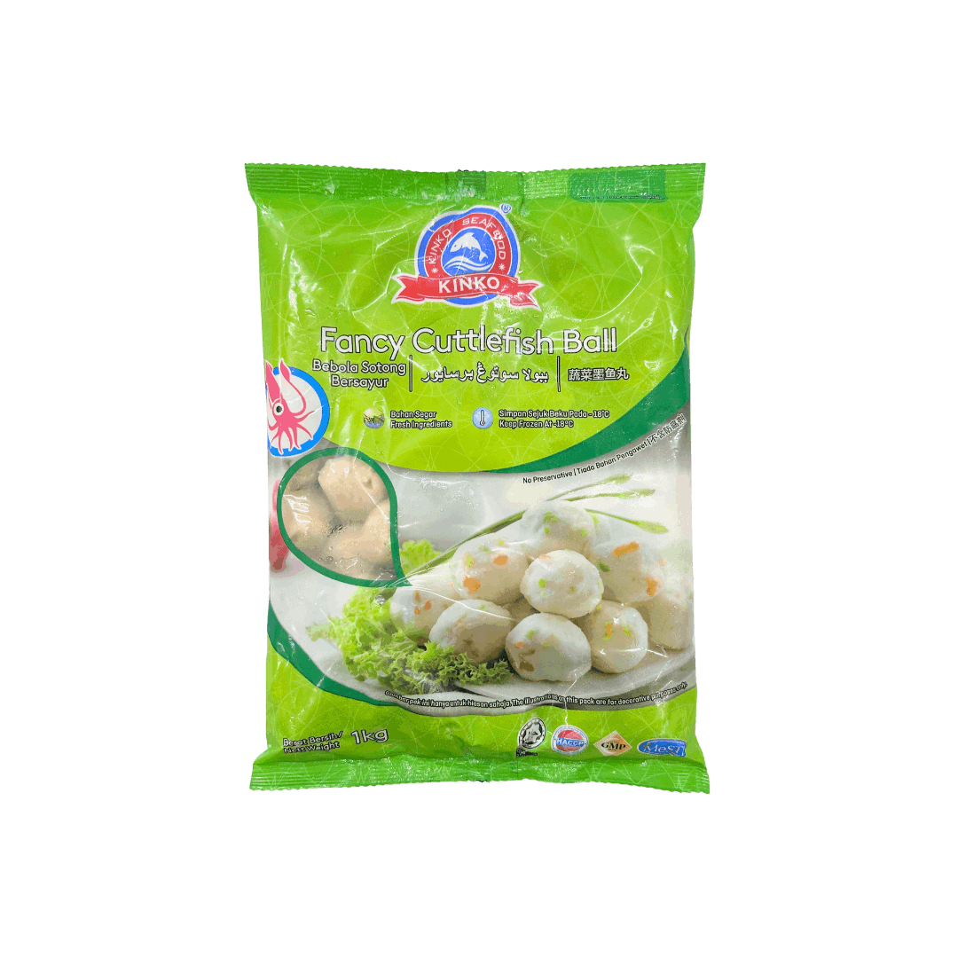 Kinko Fancy Cuttlefish Ball < Bebola Sotong Bersayur > 1KG