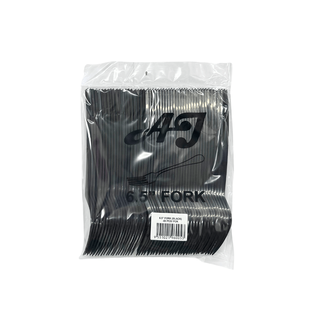 6.5" Garpu < Fork > Hitam