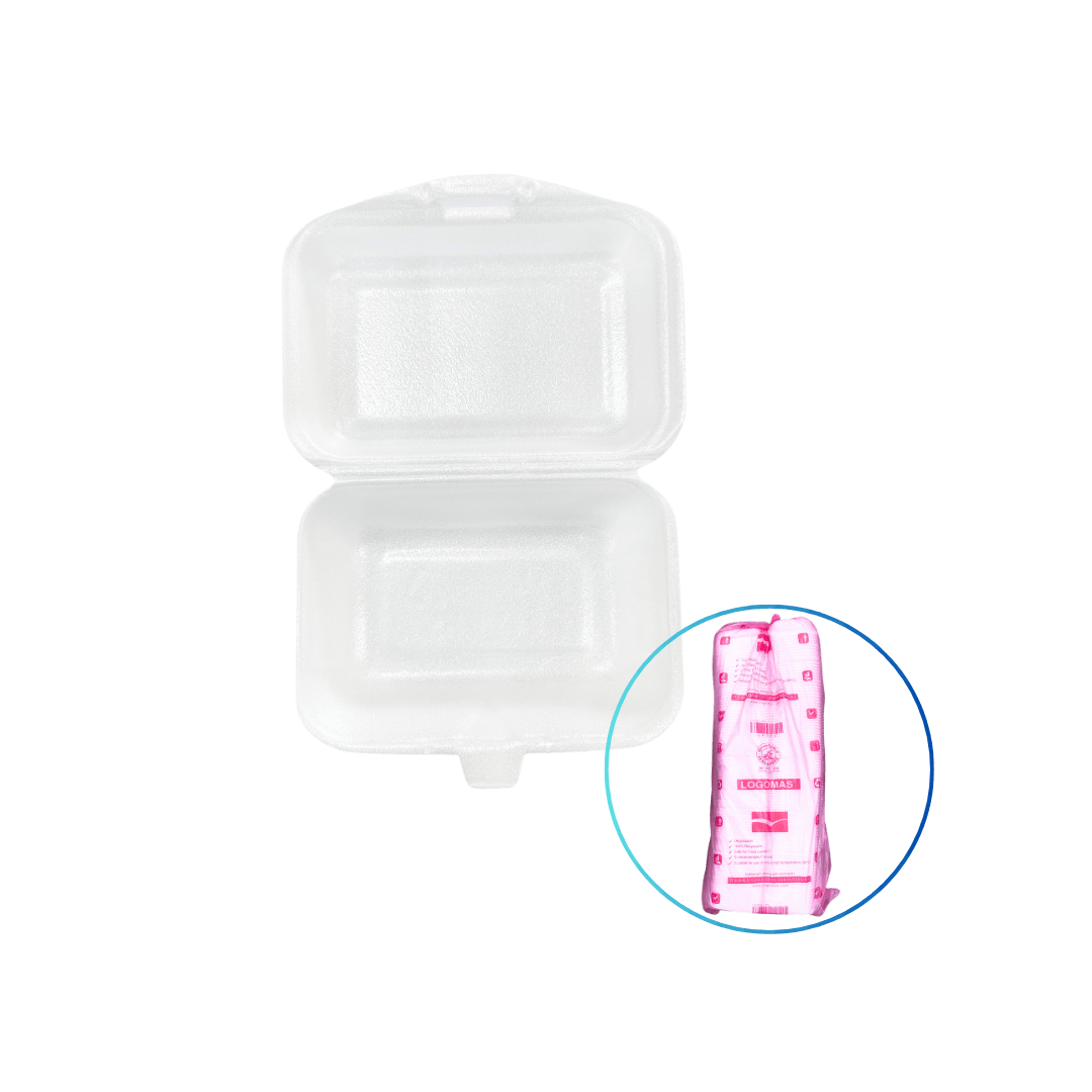 Logomas Polystyrene Kotak Nasi (Red) Kunci
