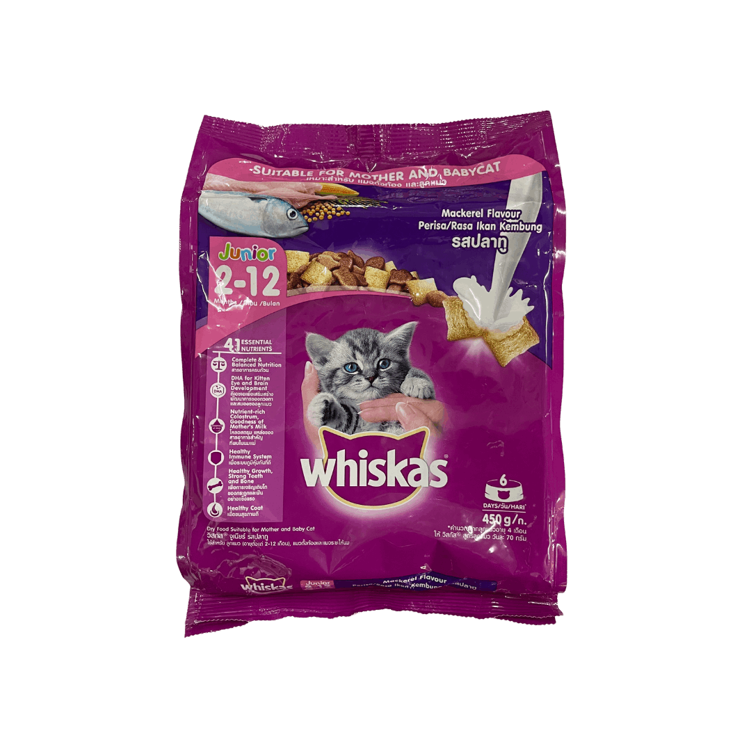 Whiskas Junior Mackerel (Dry) 450G